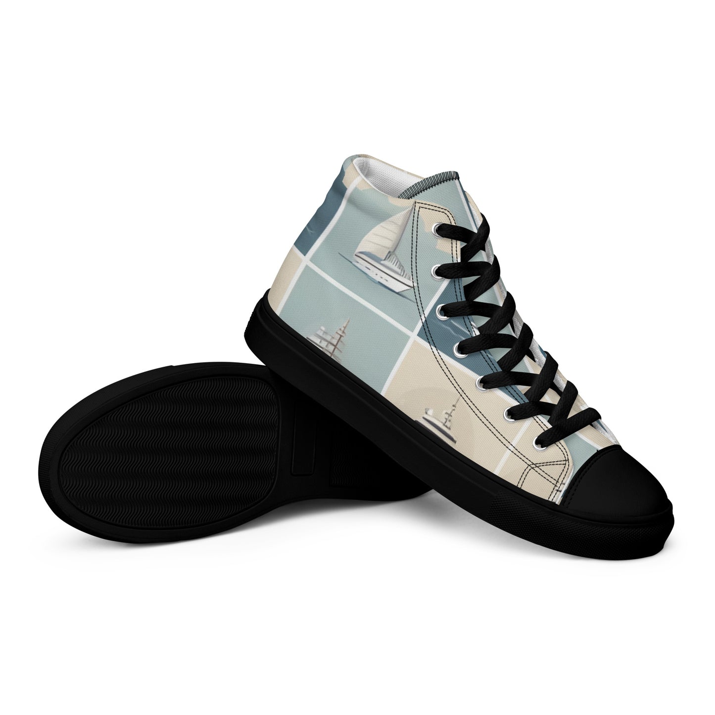 Men’s high top canvas shoes