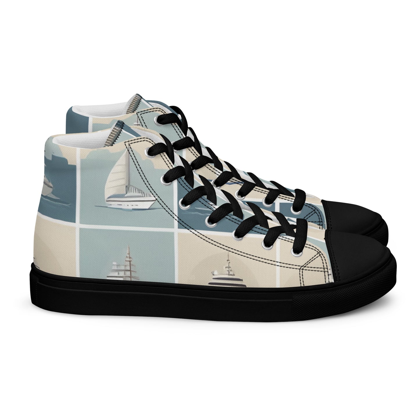 Men’s high top canvas shoes