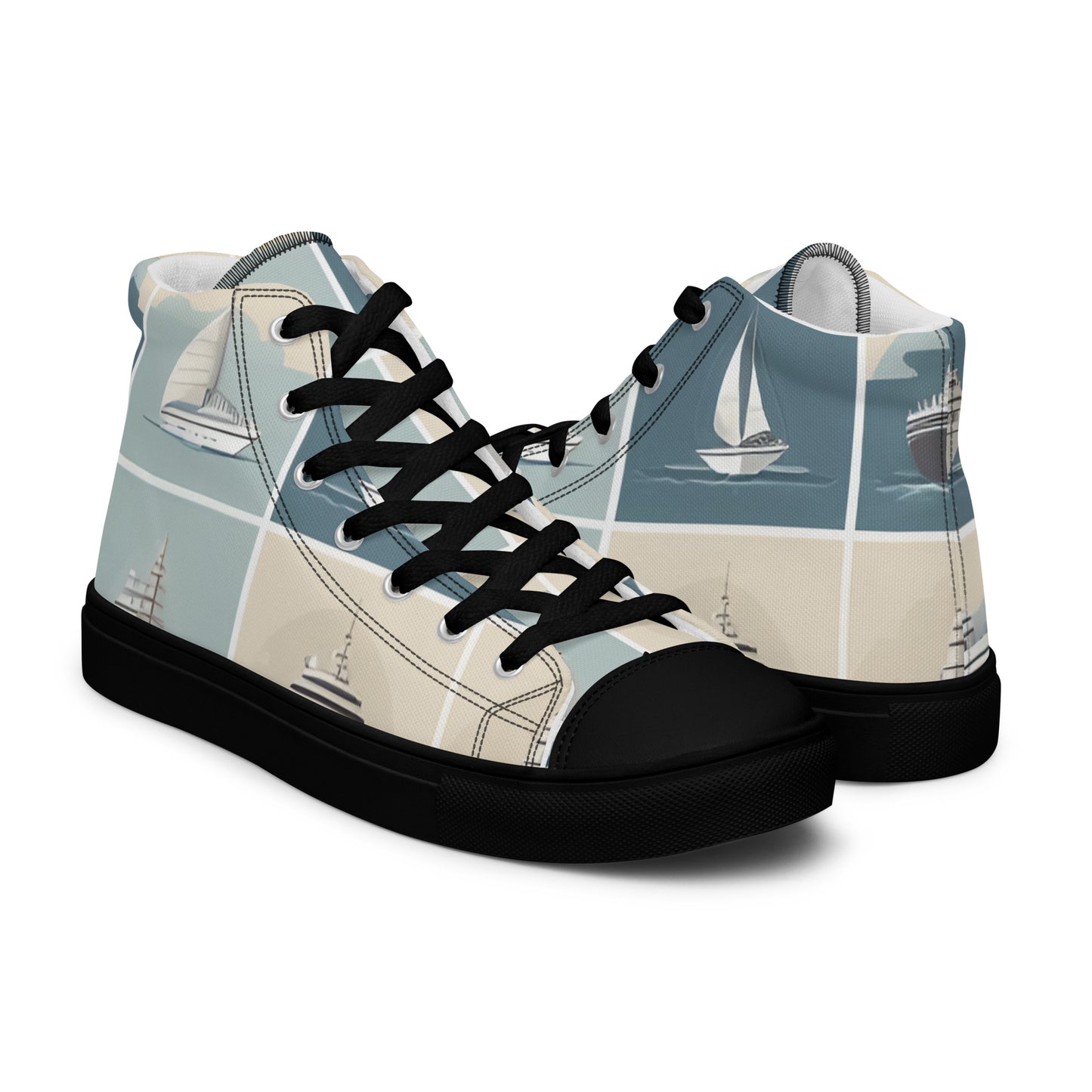 Men’s high top canvas shoes