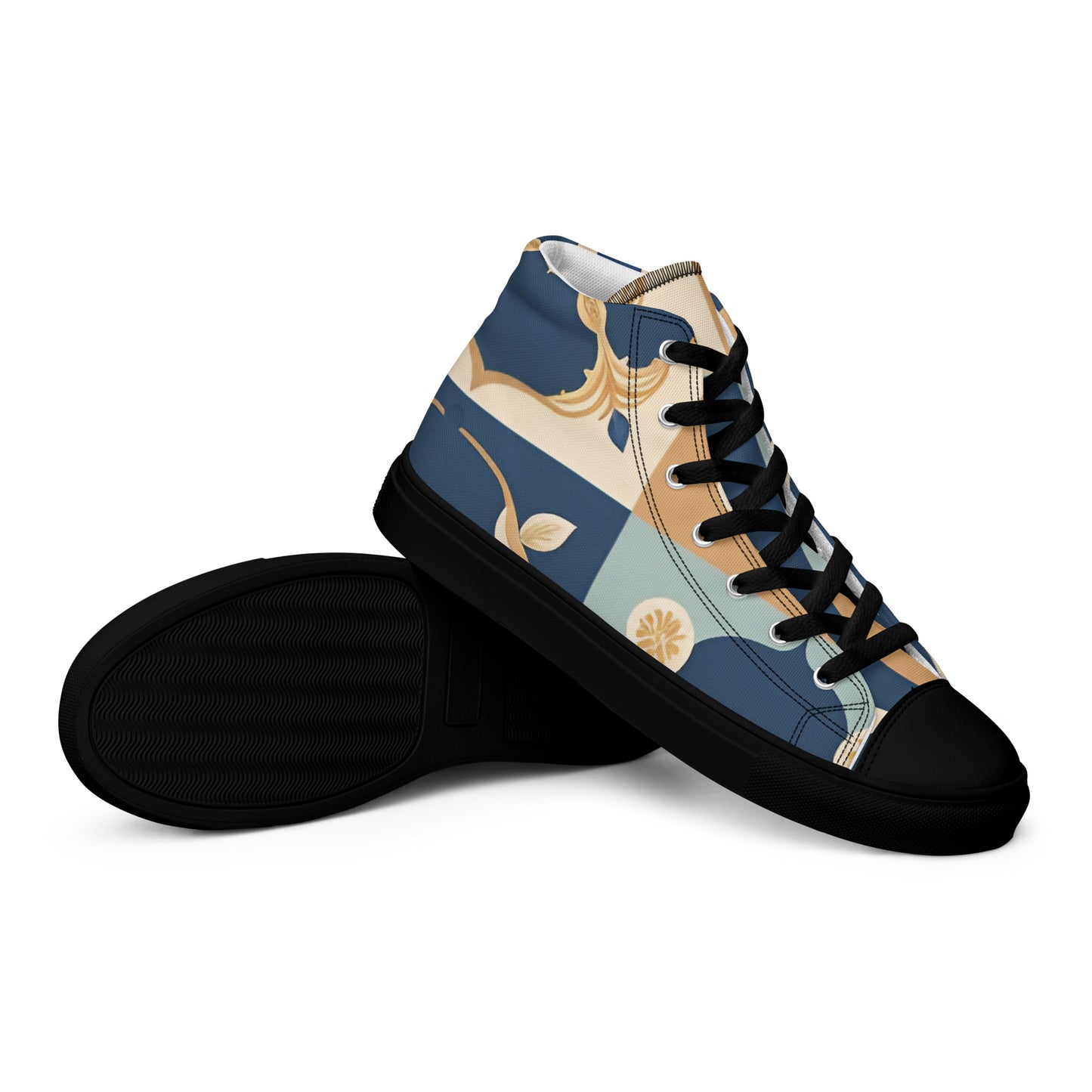 Men’s high top canvas shoes