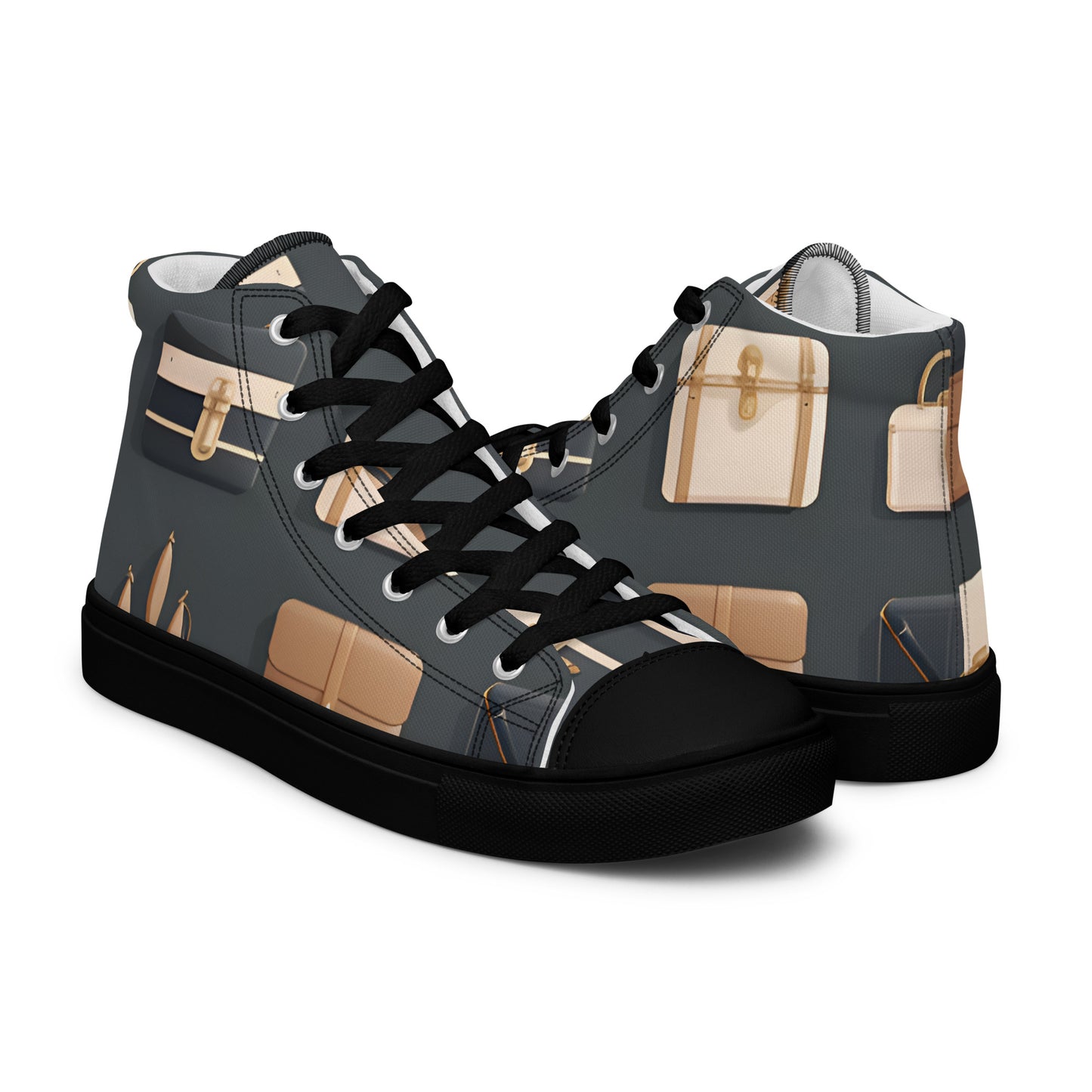 Men’s high top canvas shoes