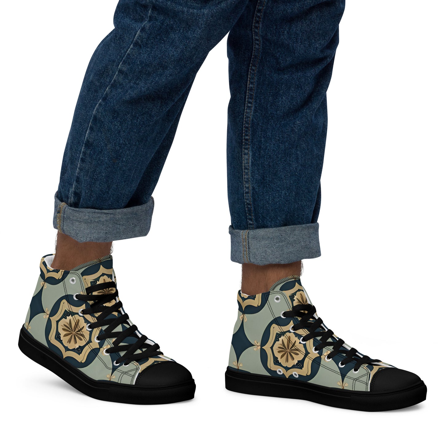 Men’s high top canvas shoes