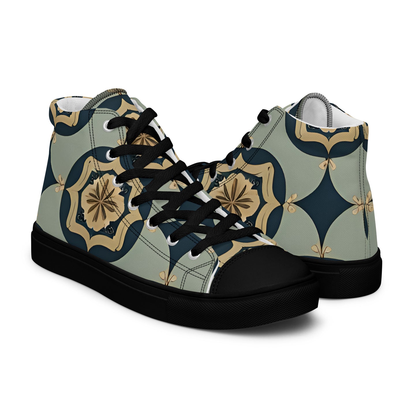 Men’s high top canvas shoes