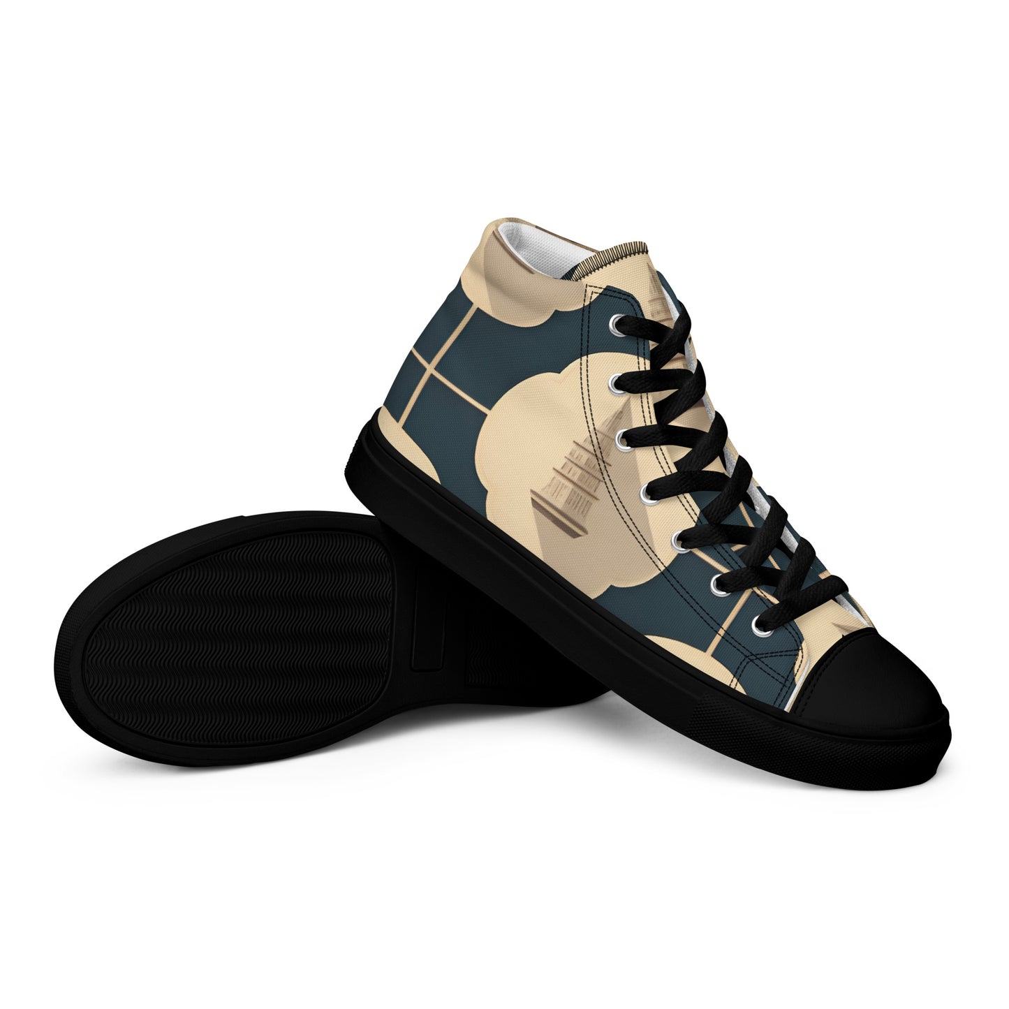 Men’s high top canvas shoes