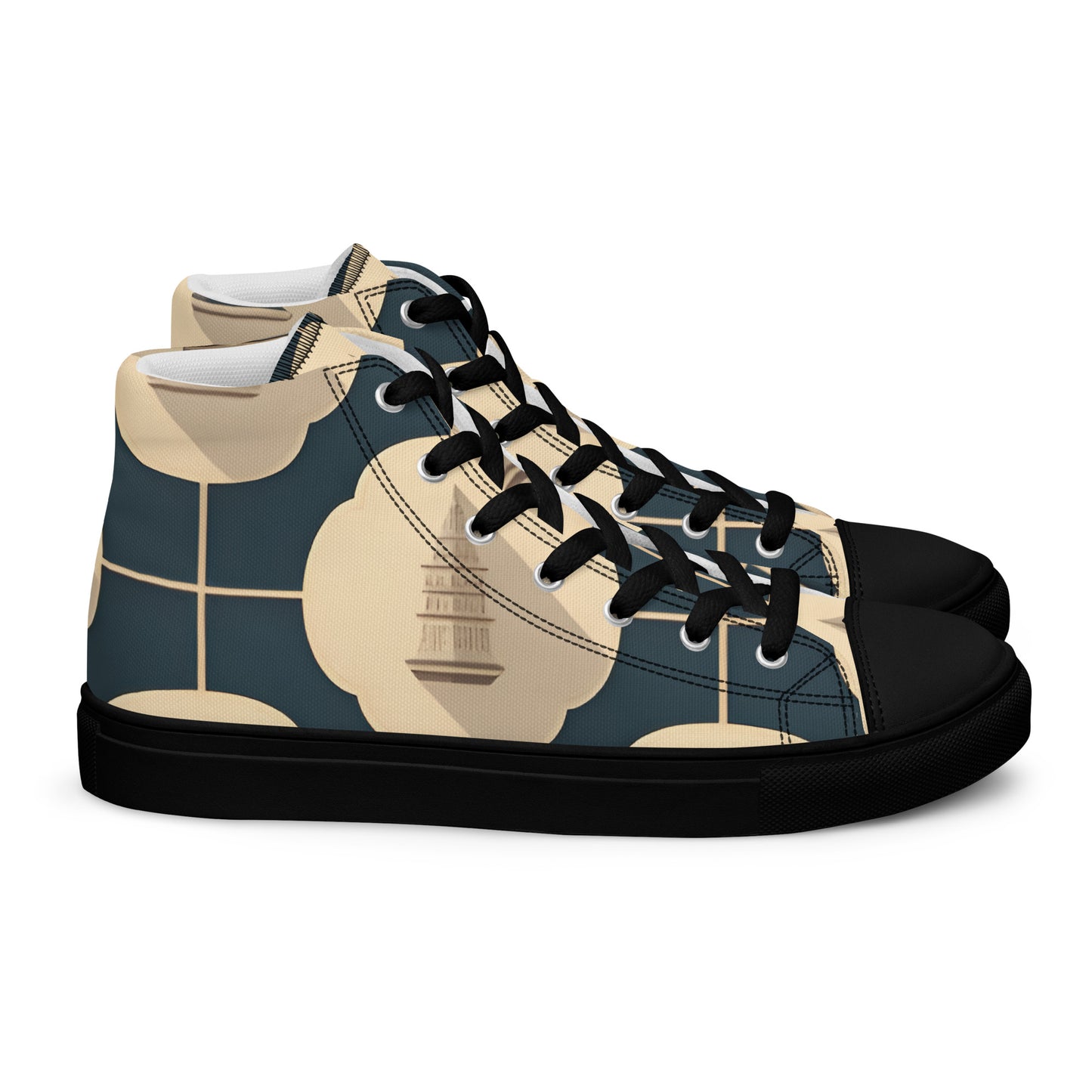 Men’s high top canvas shoes