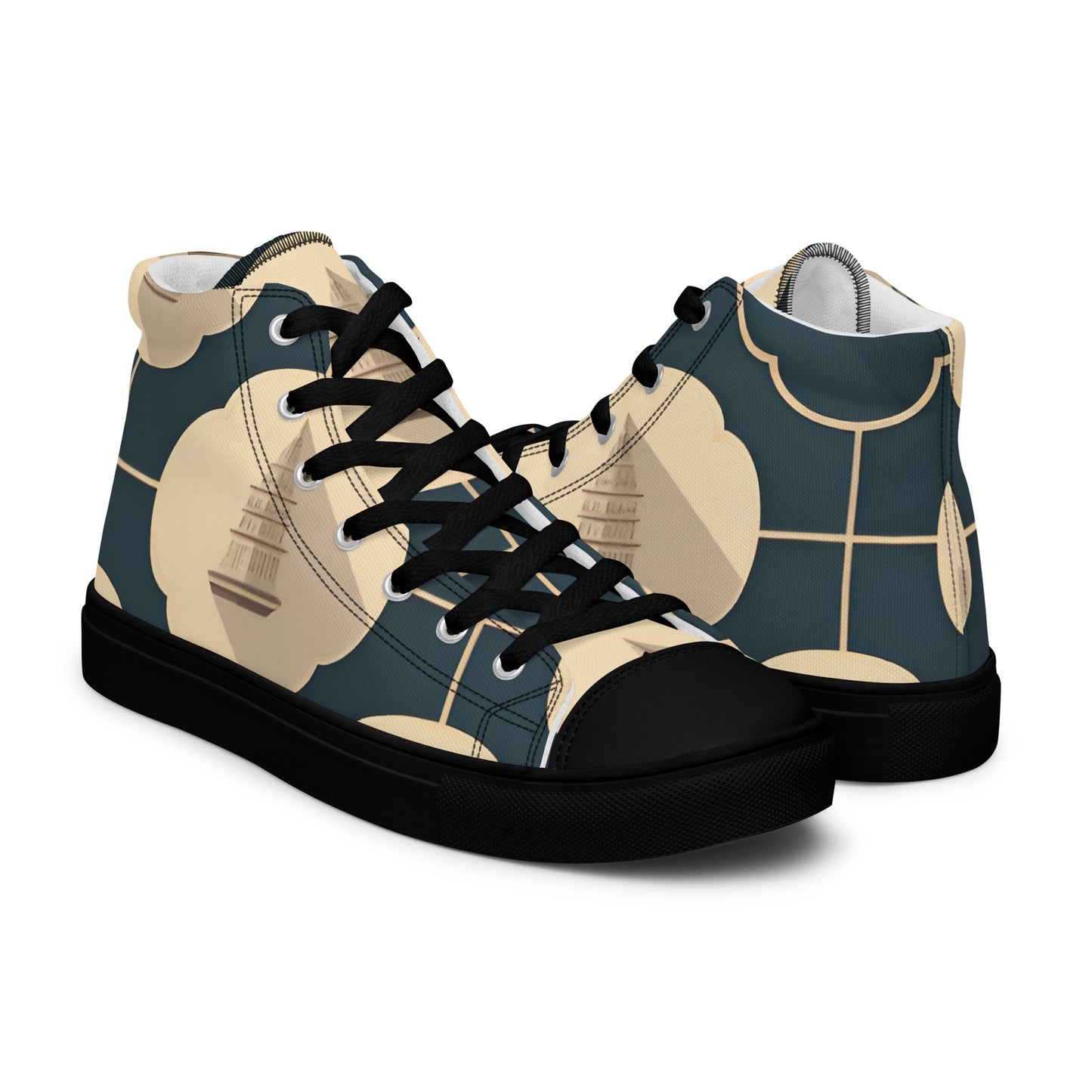 Men’s high top canvas shoes