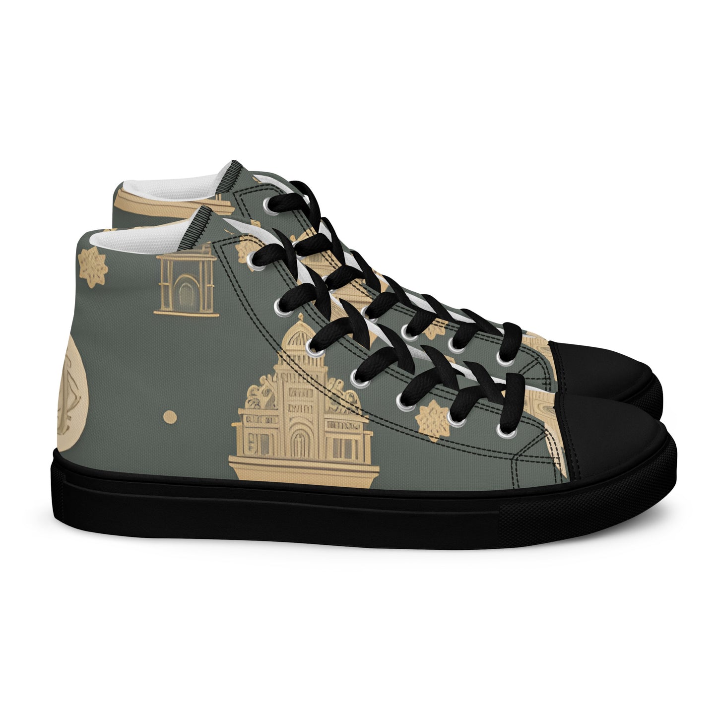 Men’s high top canvas shoes