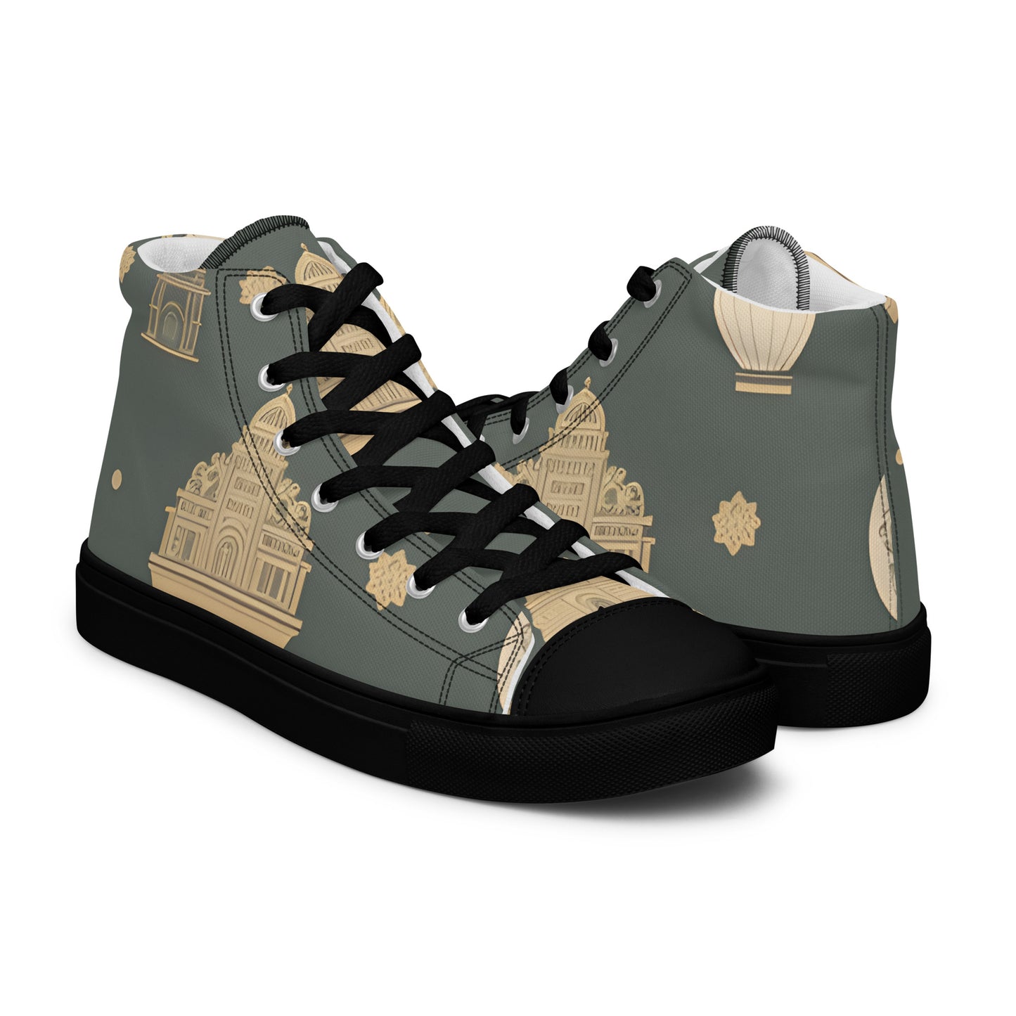 Men’s high top canvas shoes