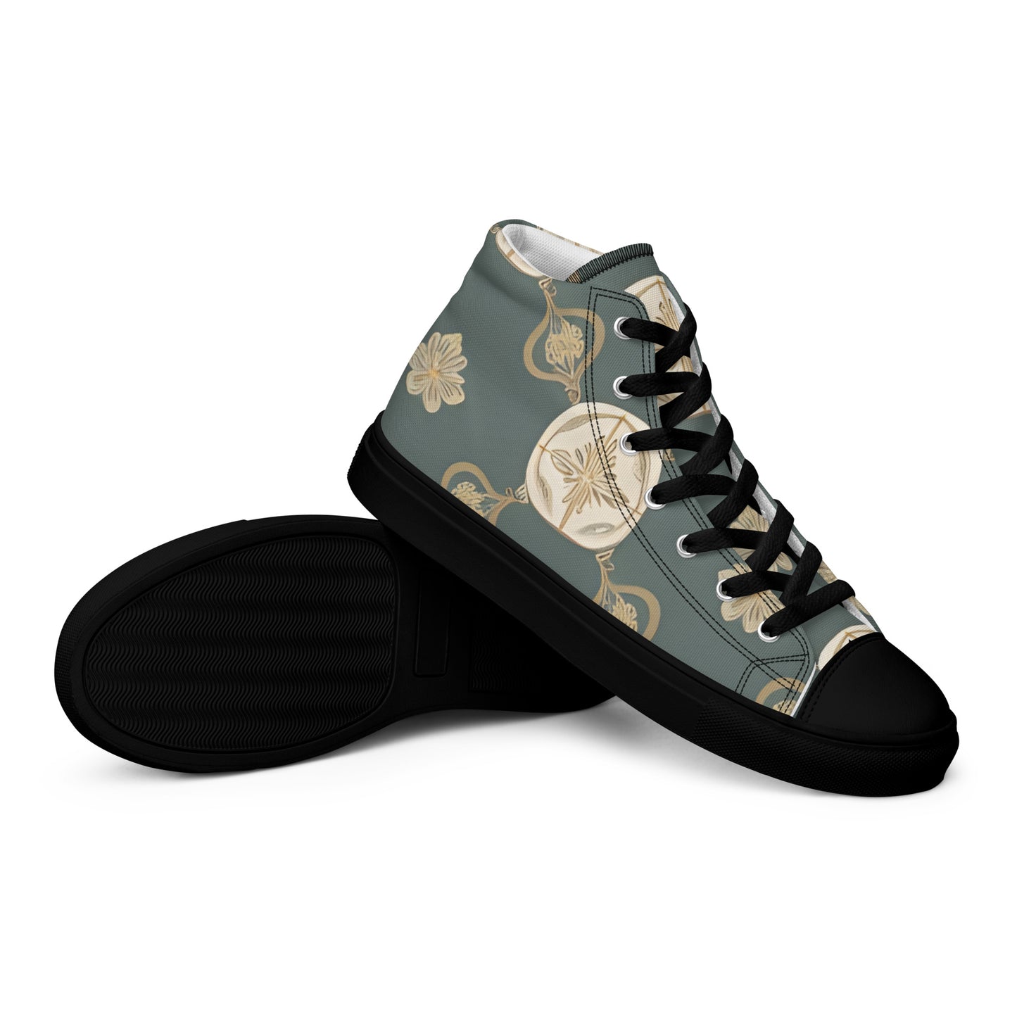 Men’s high top canvas shoes