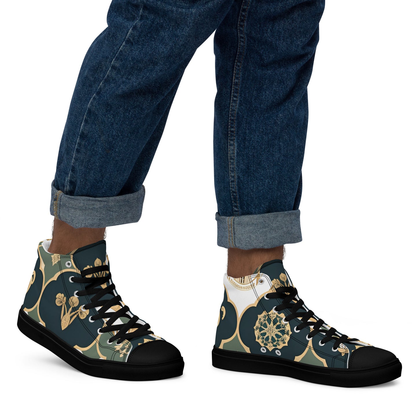 Men’s high top canvas shoes