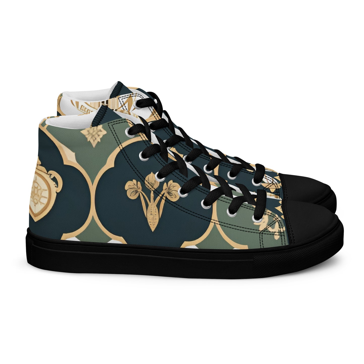 Men’s high top canvas shoes