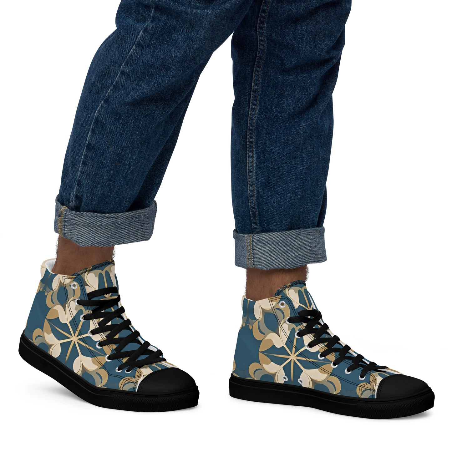 Men’s high top canvas shoes