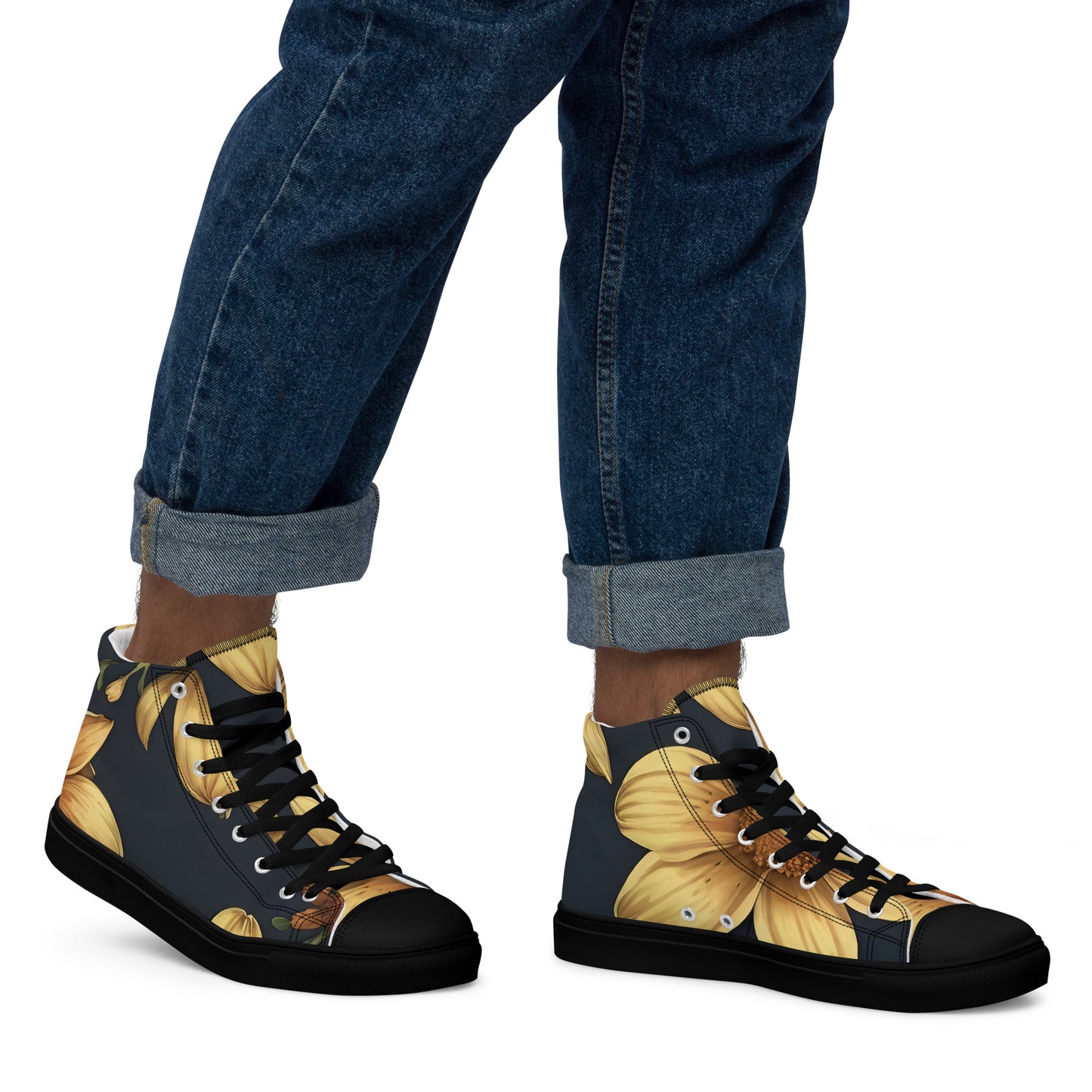 Men’s high top canvas shoes