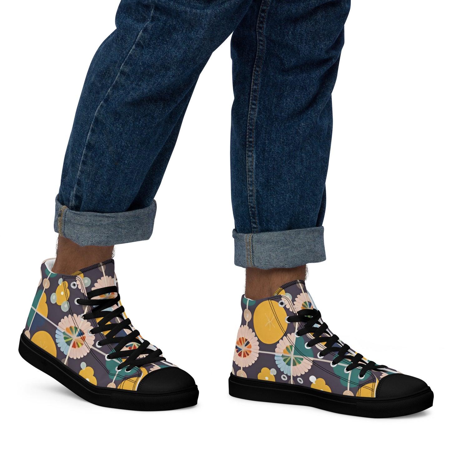 Men’s high top canvas shoes