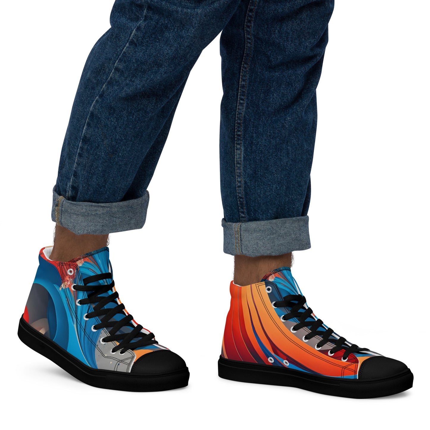 Men’s high top canvas shoes