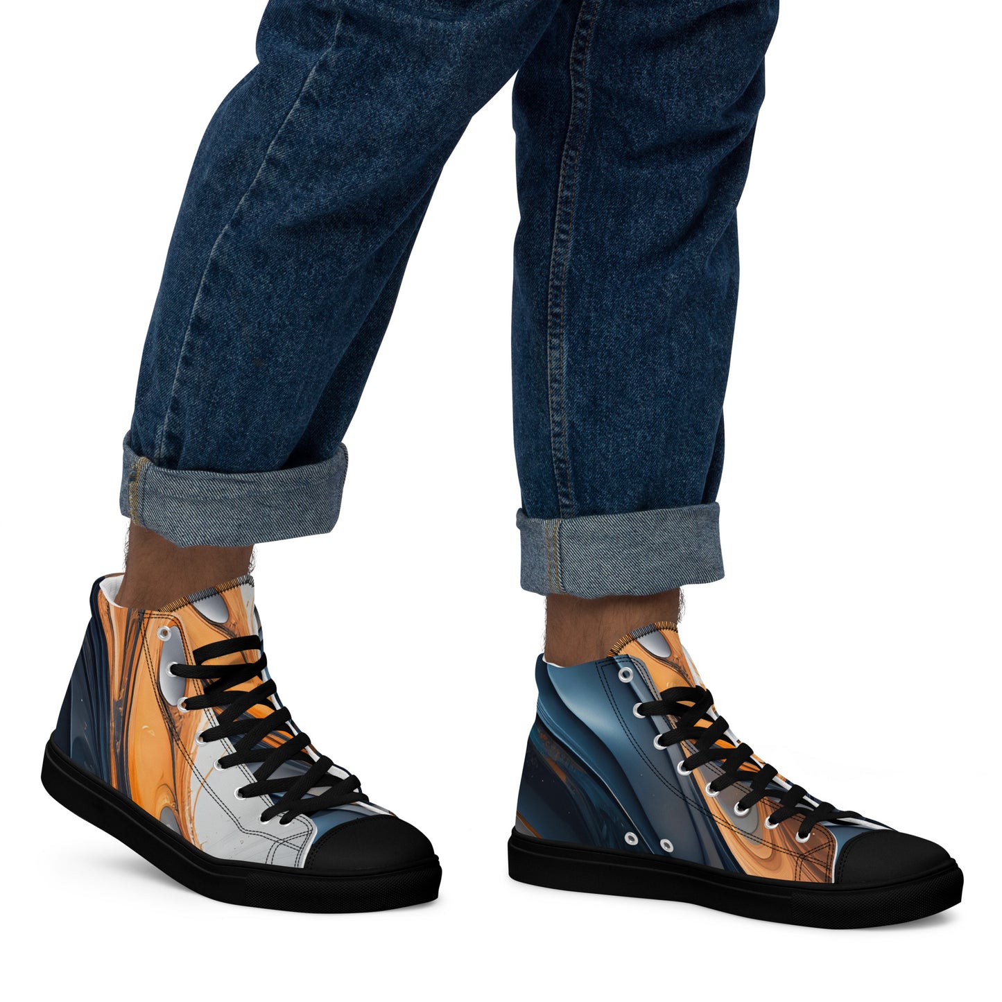 Men’s high top canvas shoes