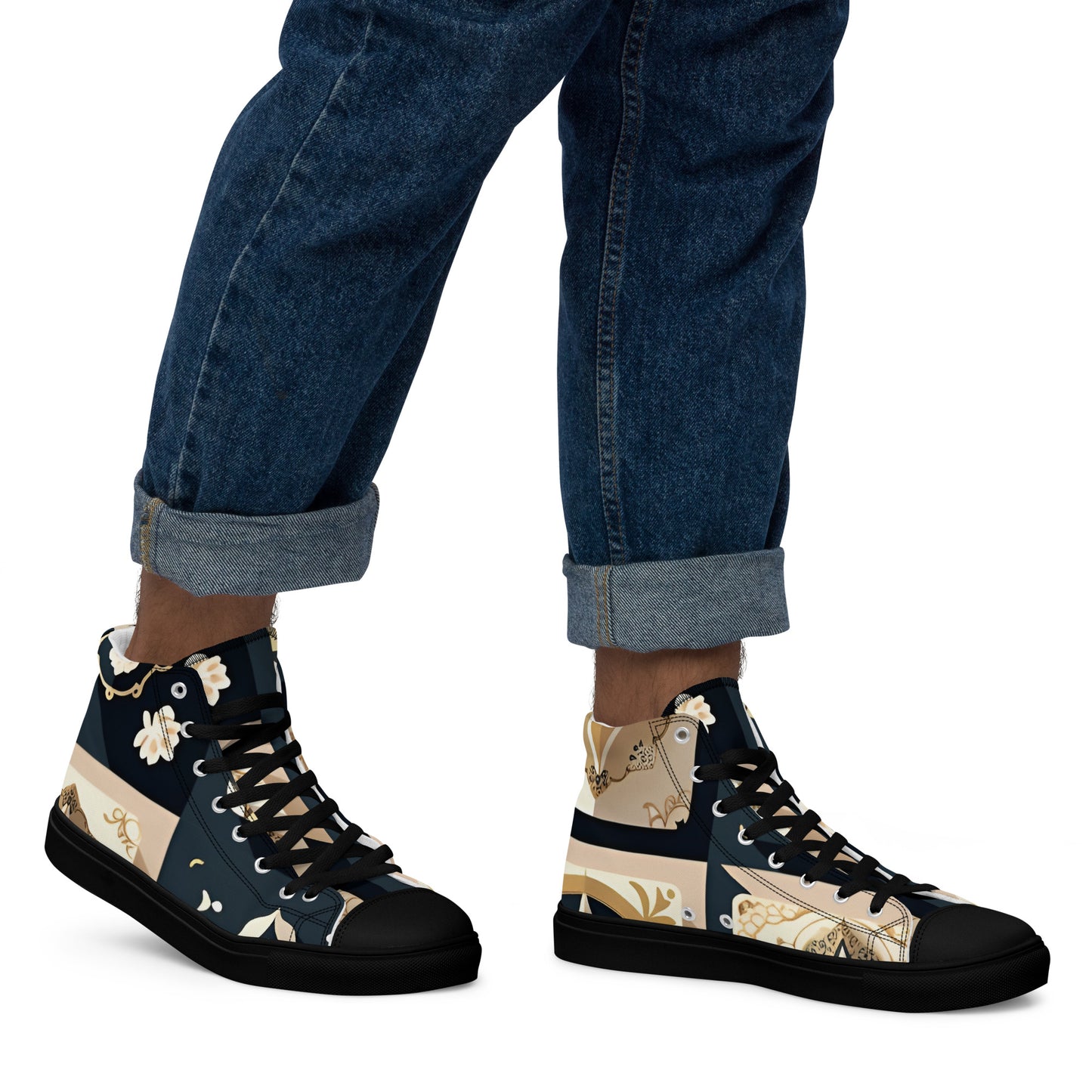 Men’s high top canvas shoes