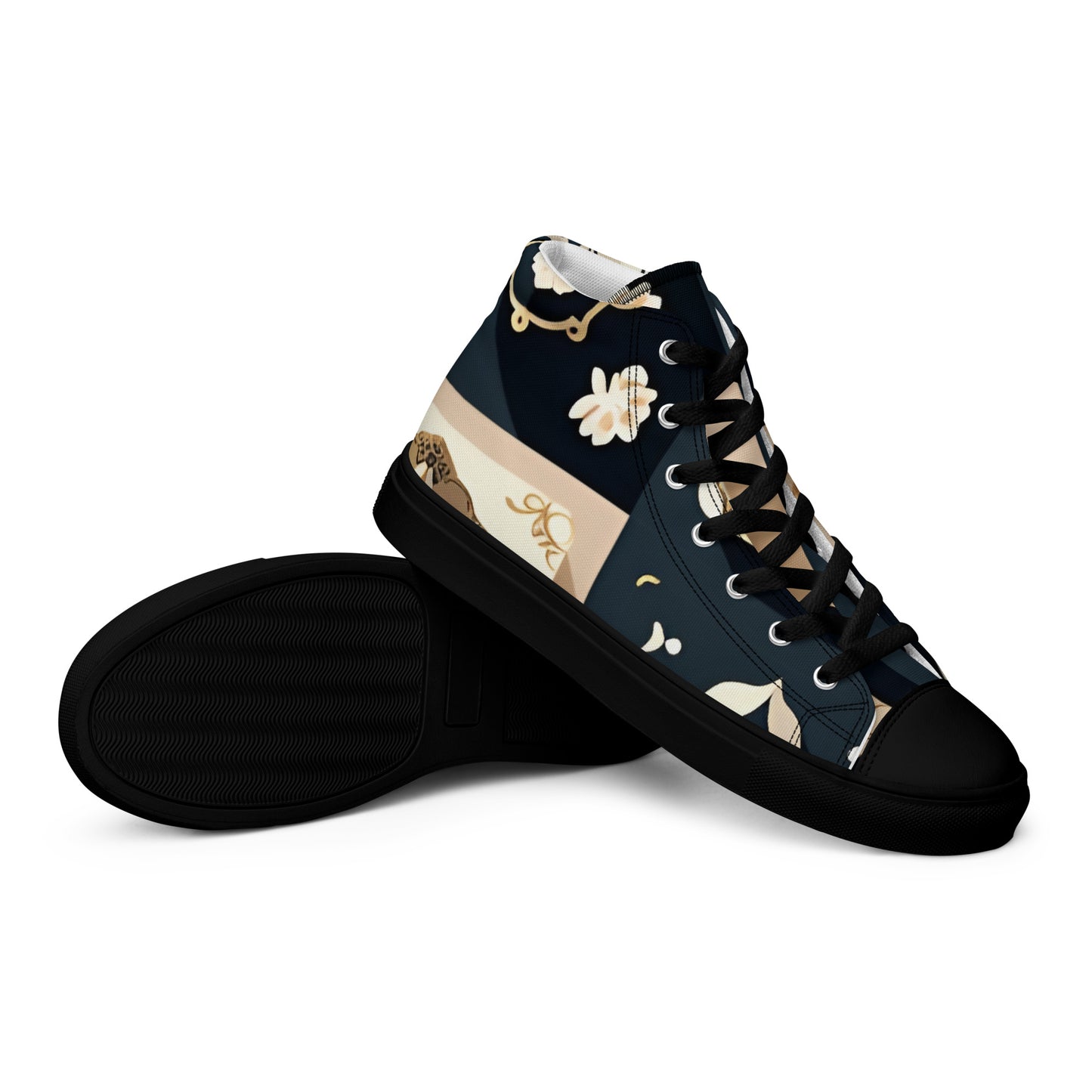 Men’s high top canvas shoes