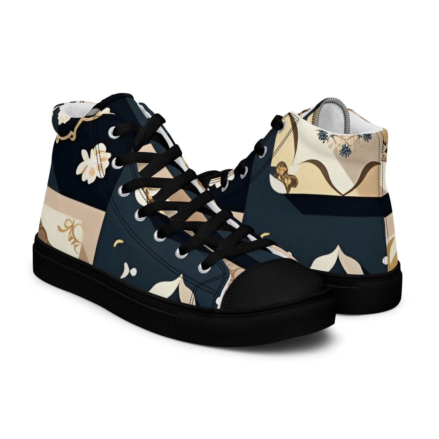 Men’s high top canvas shoes