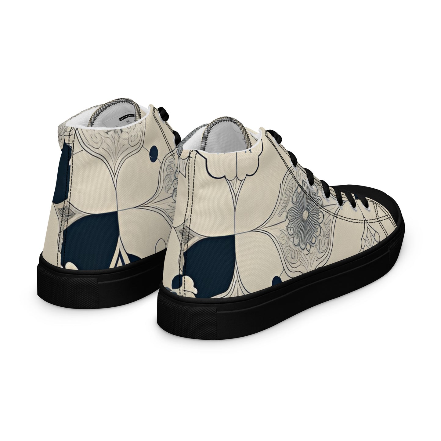 Men’s high top canvas shoes