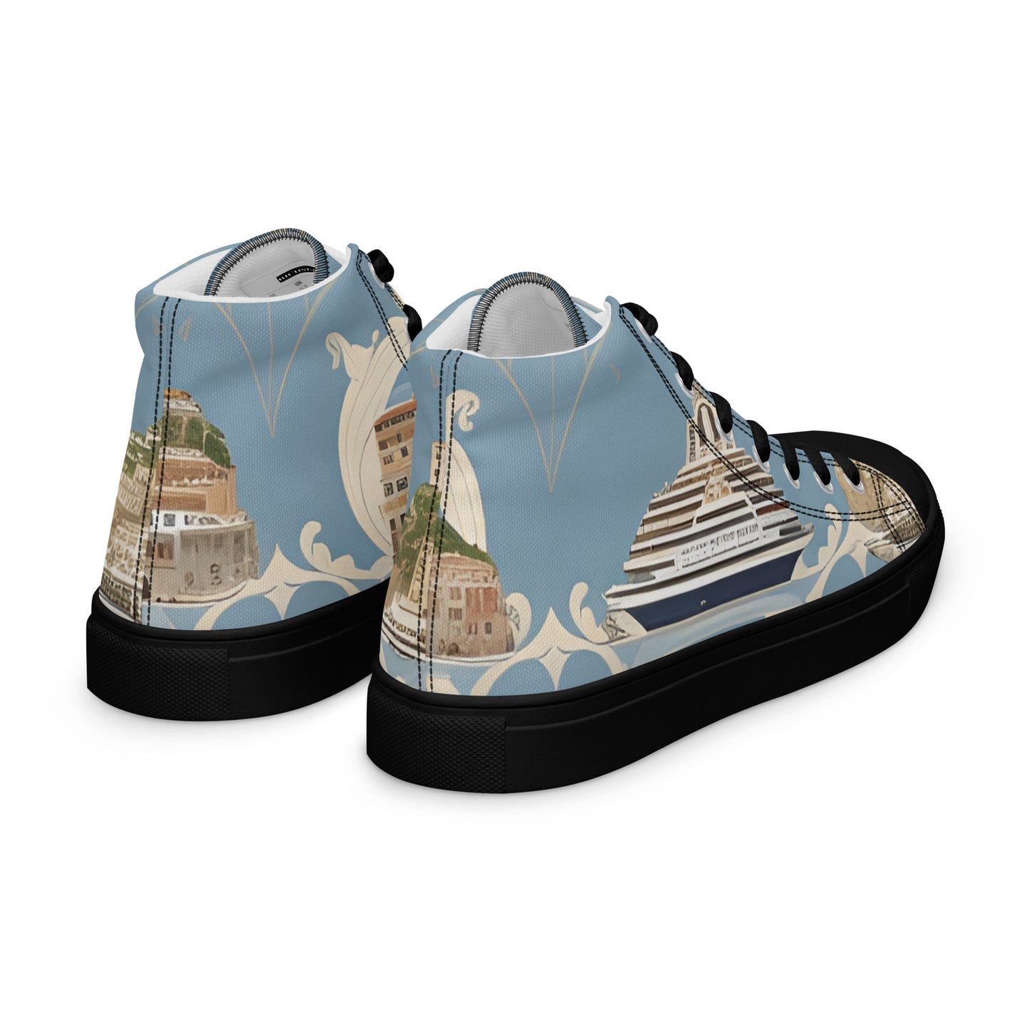 Men’s high top canvas shoes