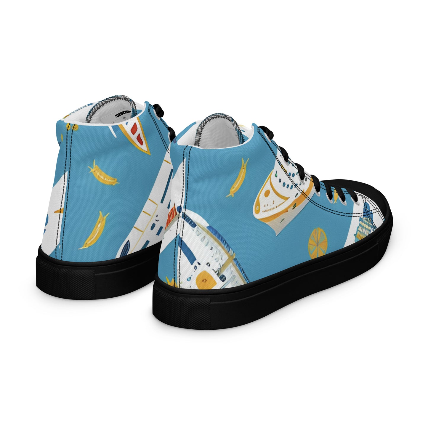 Men’s high top canvas shoes