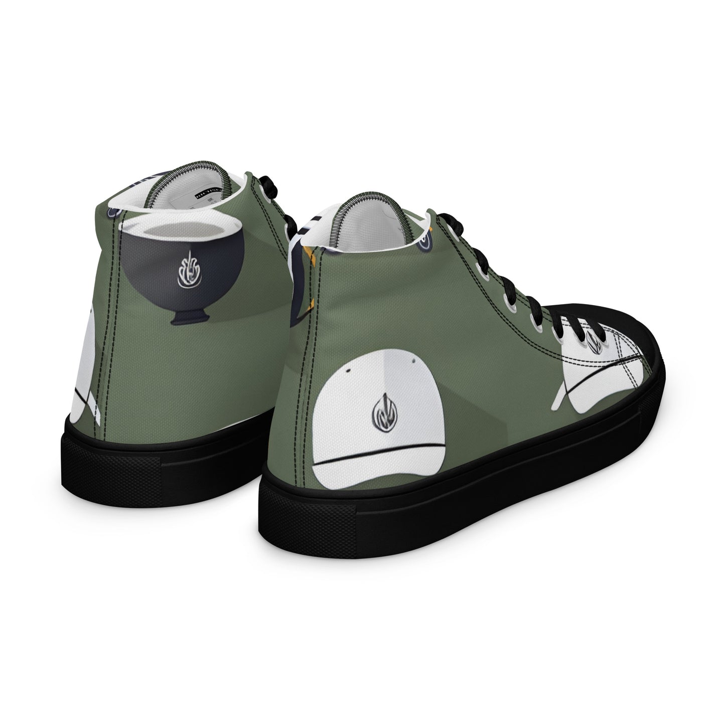 Men’s high top canvas shoes