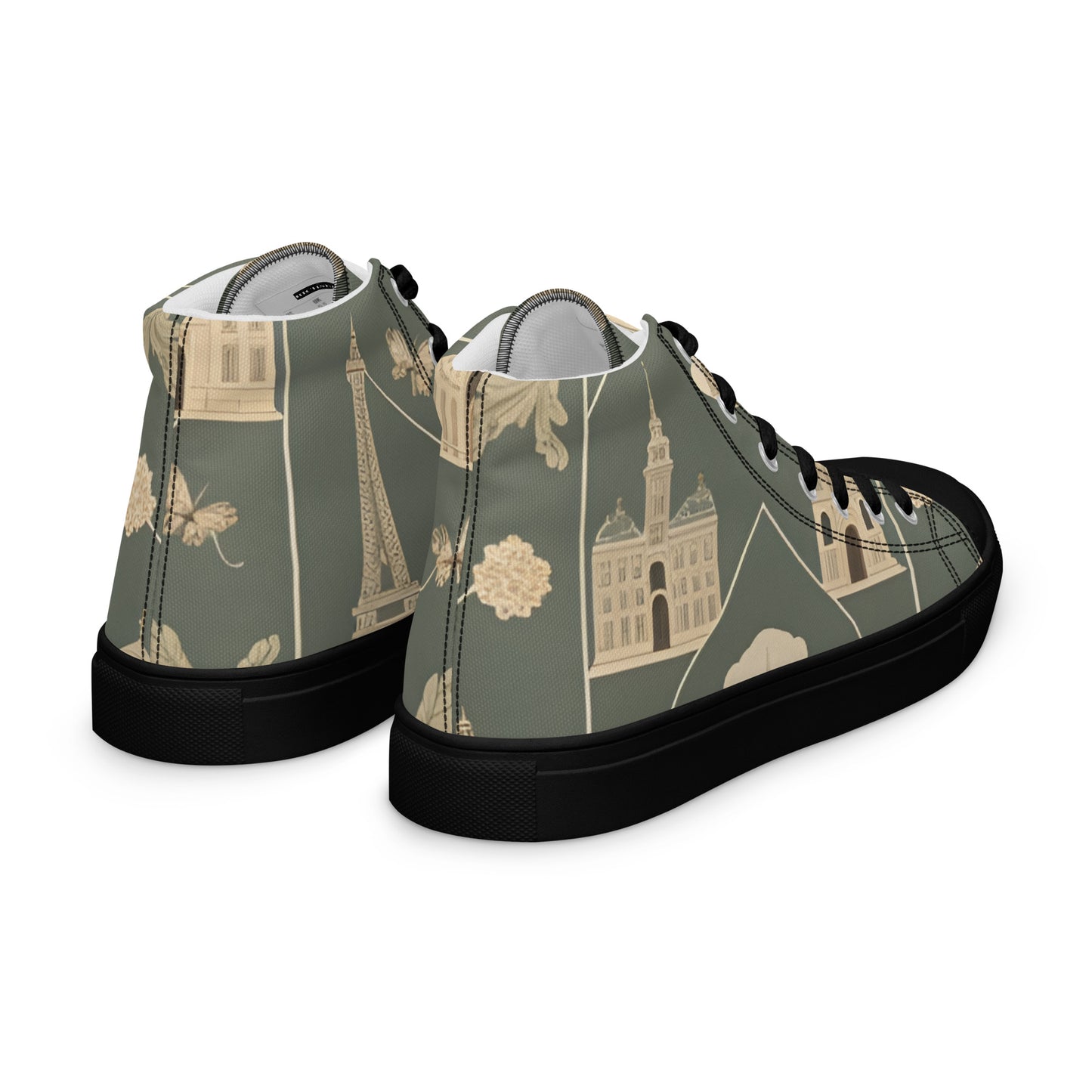 Men’s high top canvas shoes