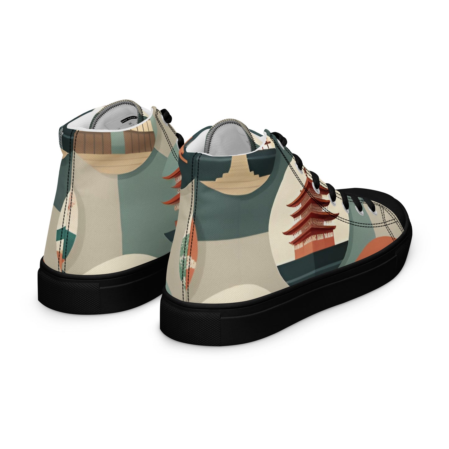 Men’s high top canvas shoes