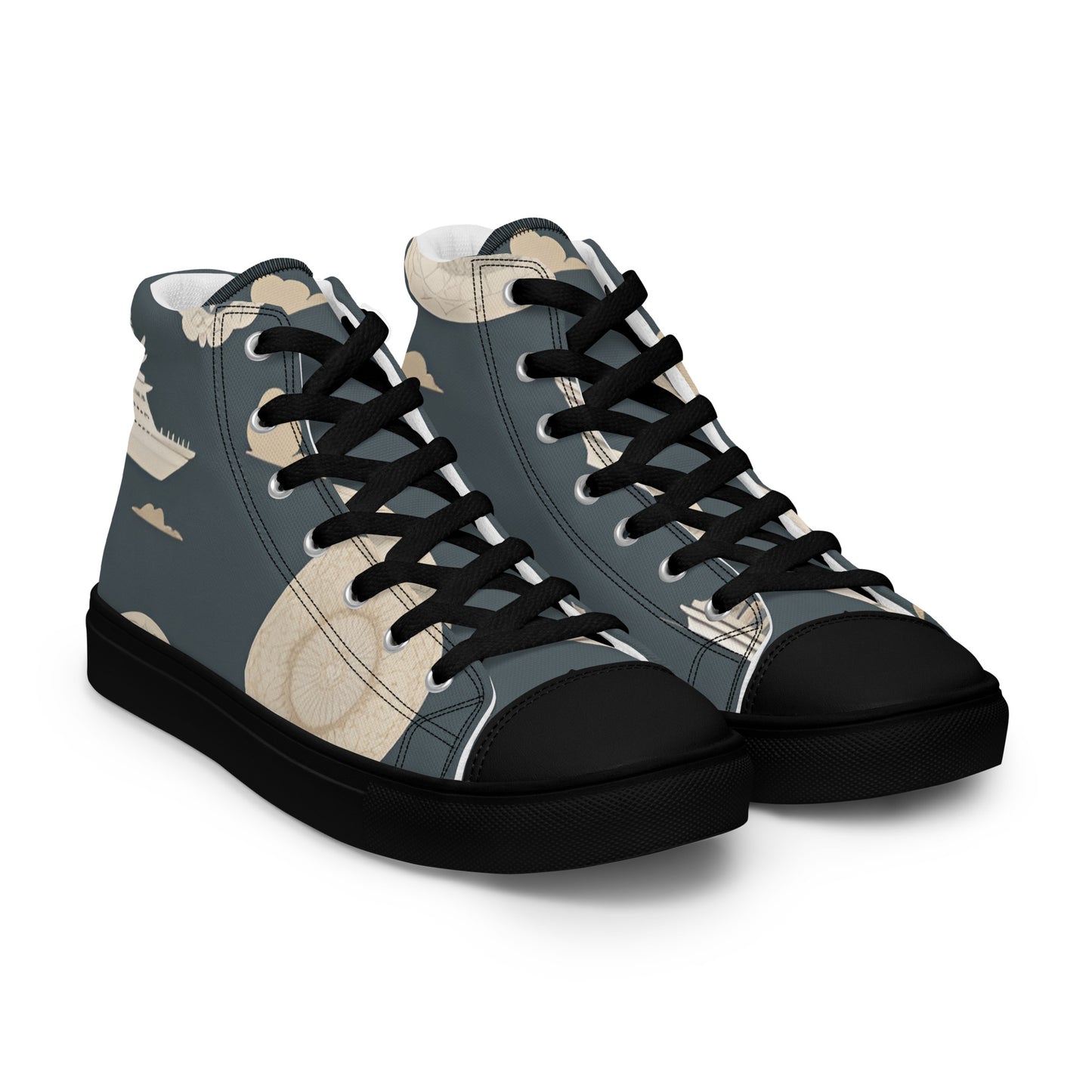 Men’s high top canvas shoes