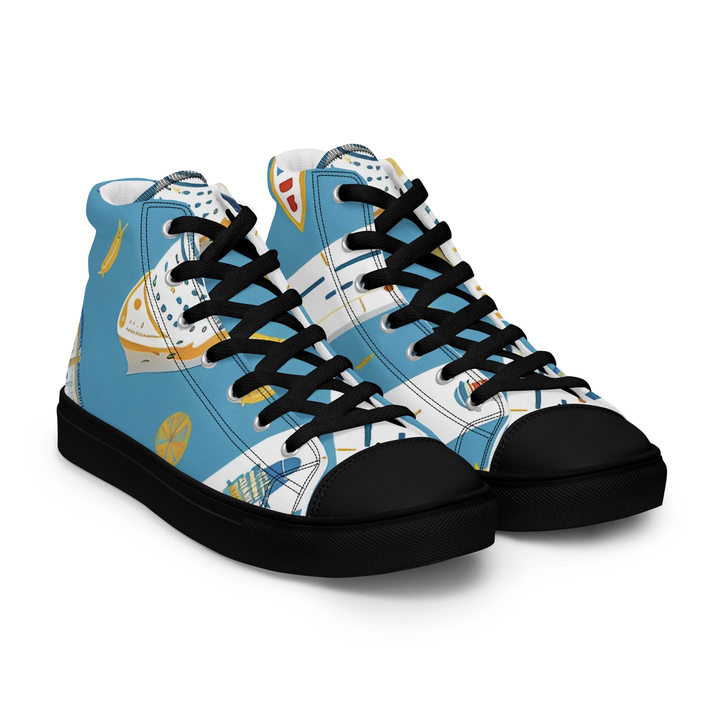 Men’s high top canvas shoes