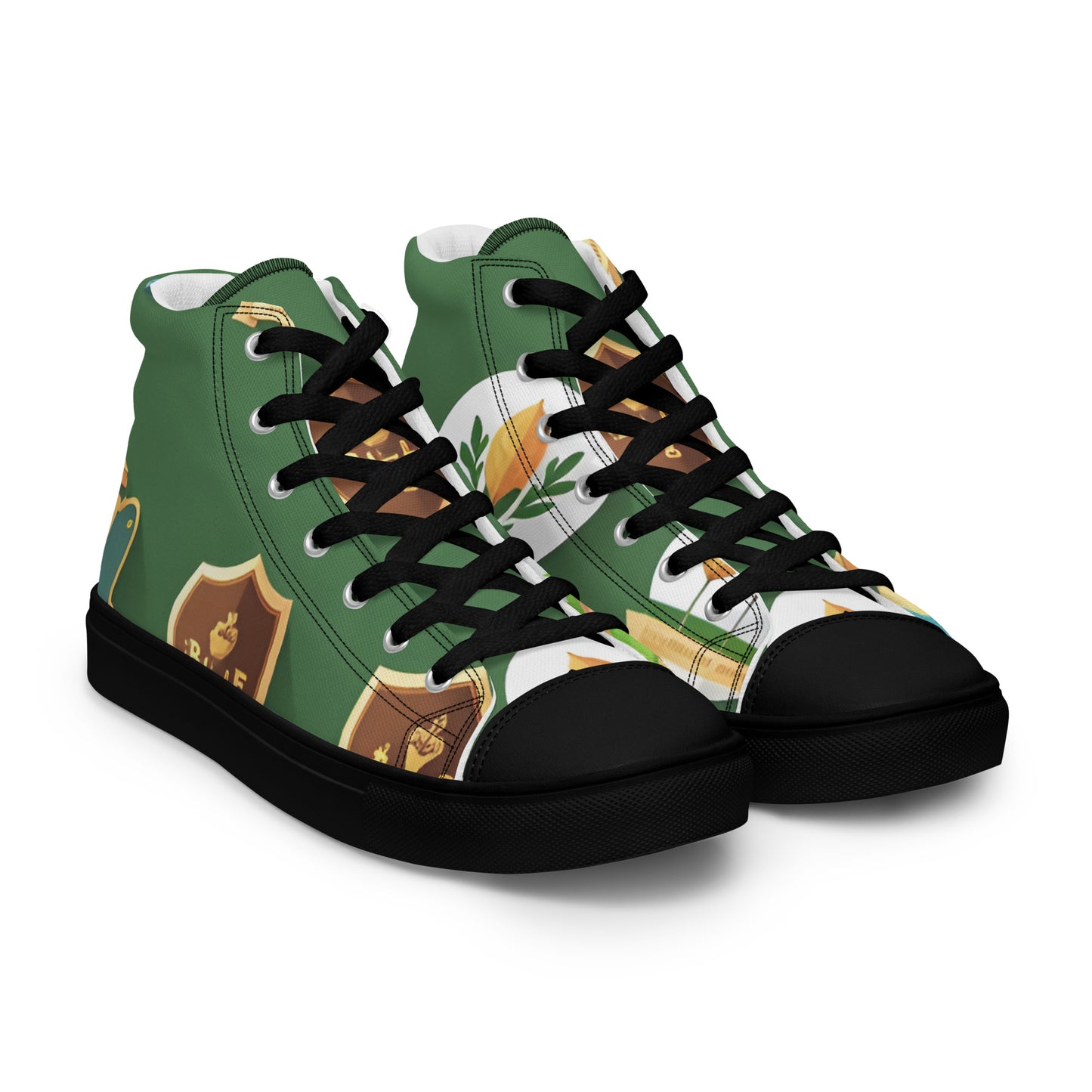 Men’s high top canvas shoes