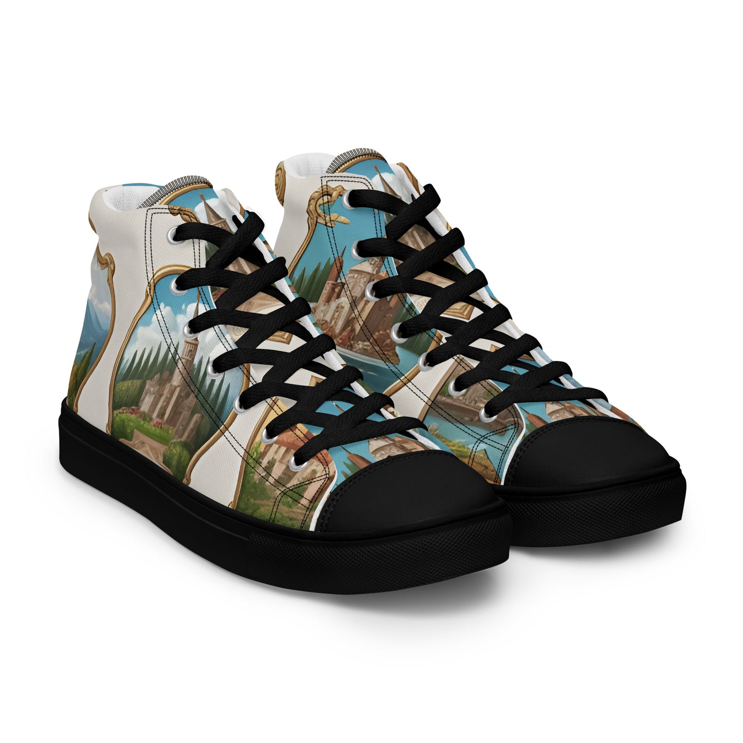 Men’s high top canvas shoes