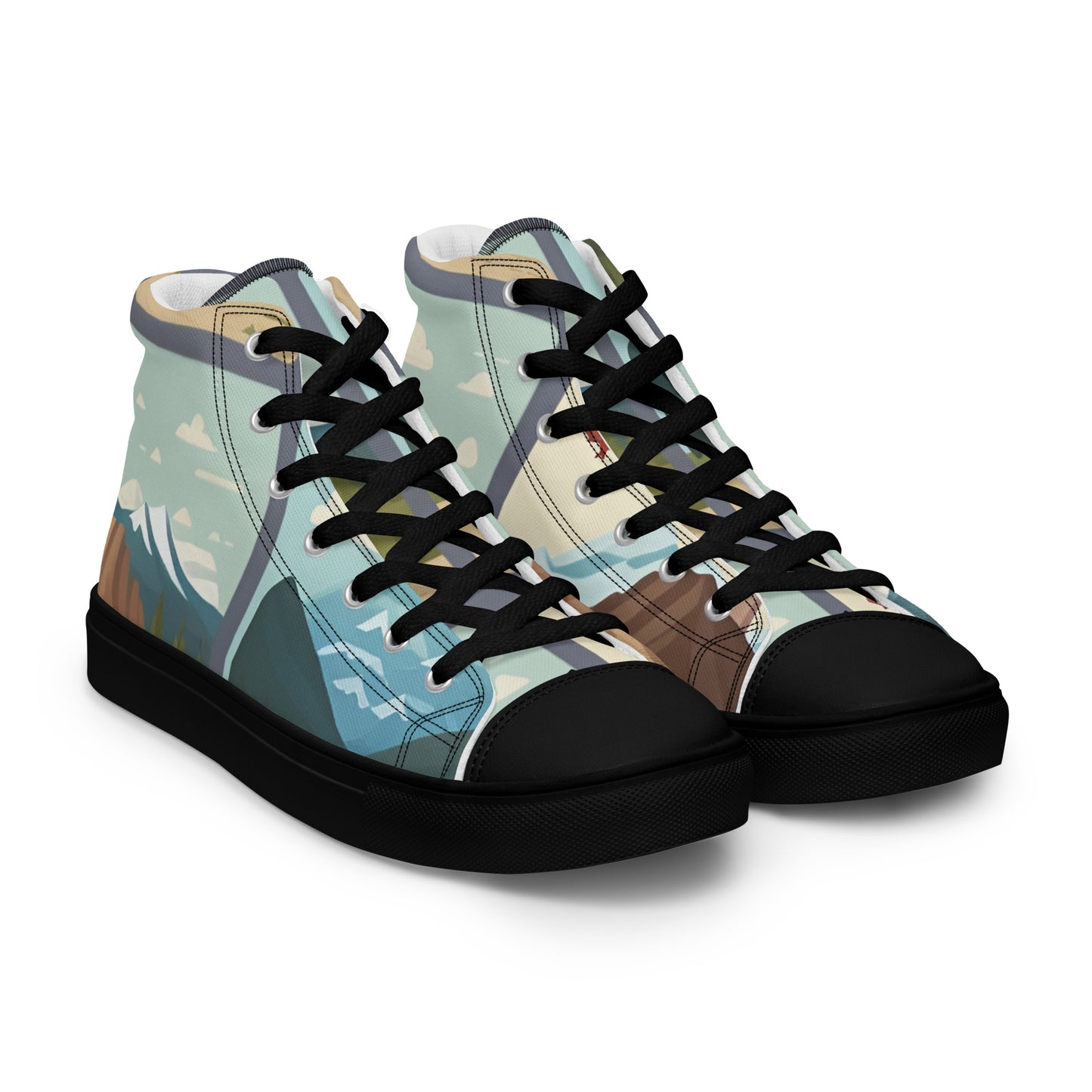 Men’s high top canvas shoes