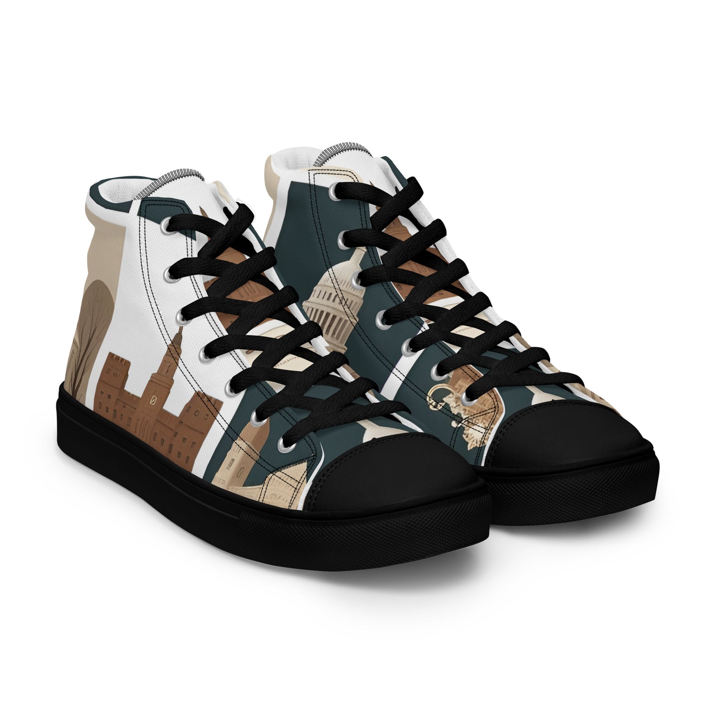 Men’s high top canvas shoes