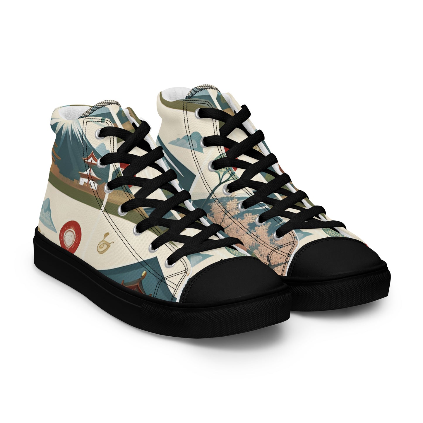 Men’s high top canvas shoes