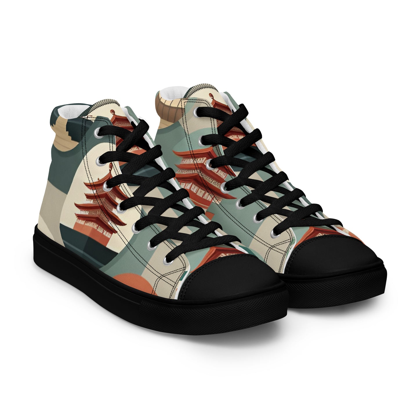 Men’s high top canvas shoes