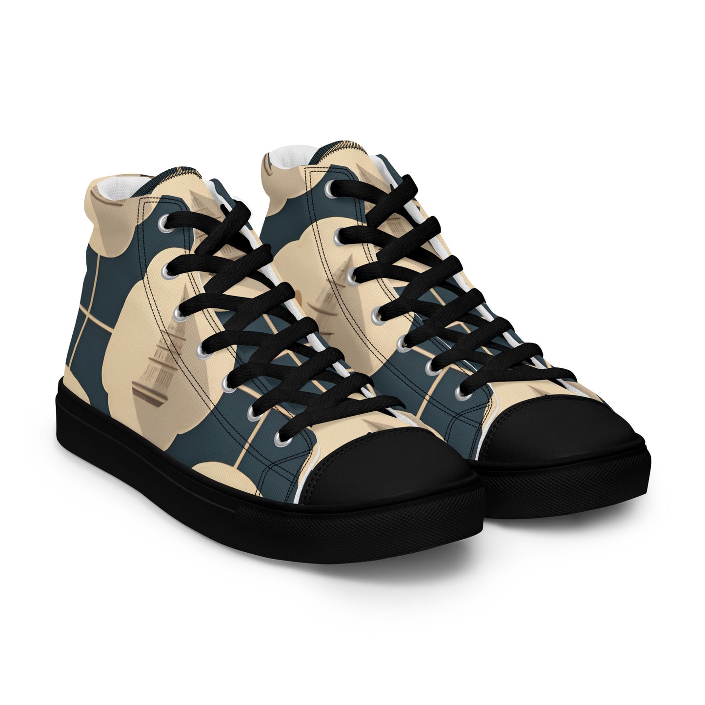 Men’s high top canvas shoes