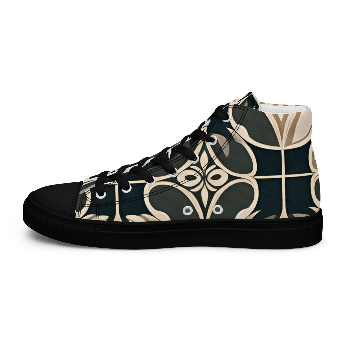 Men’s high top canvas shoes