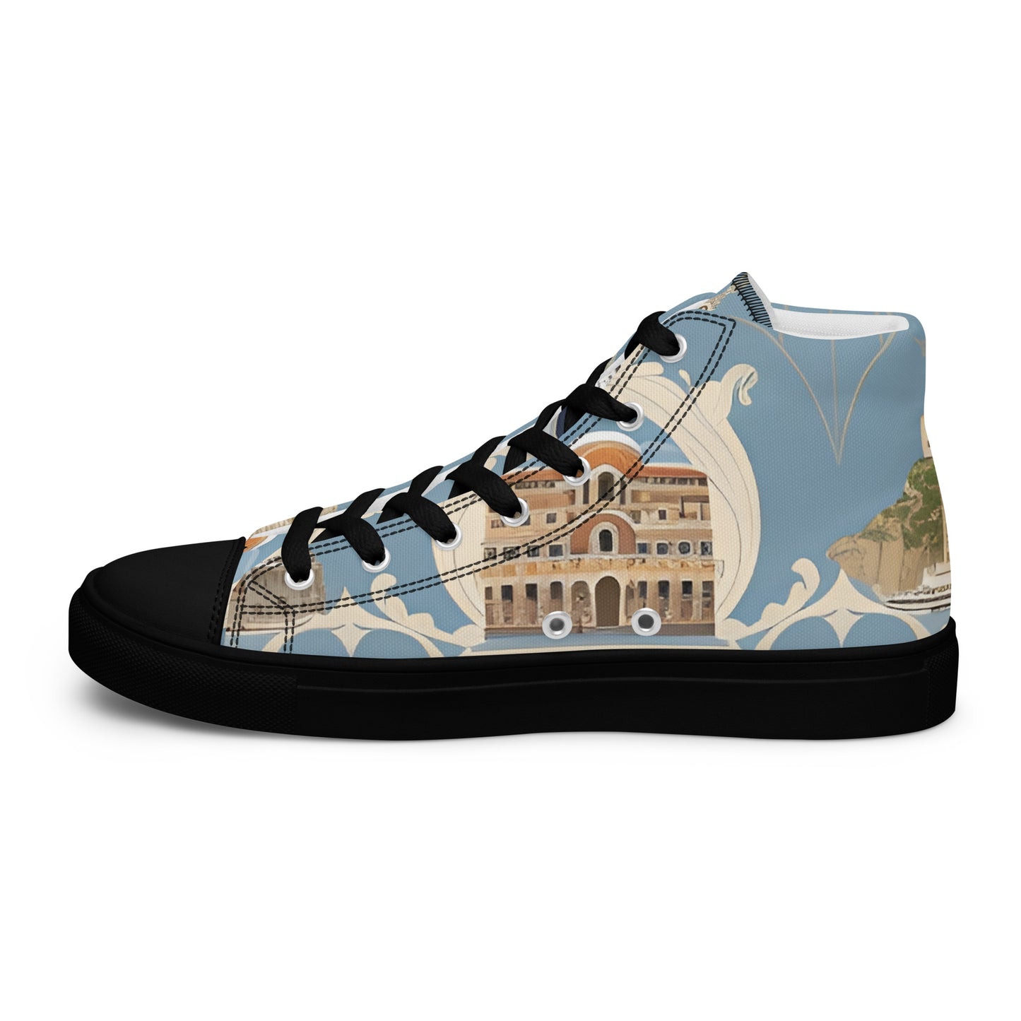 Men’s high top canvas shoes