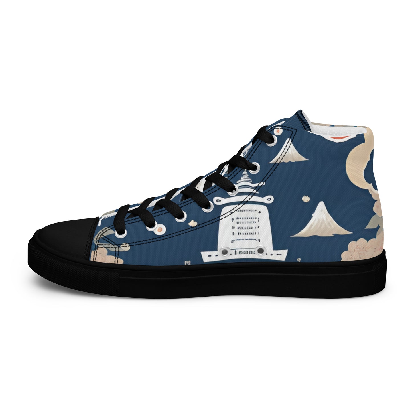 Men’s high top canvas shoes