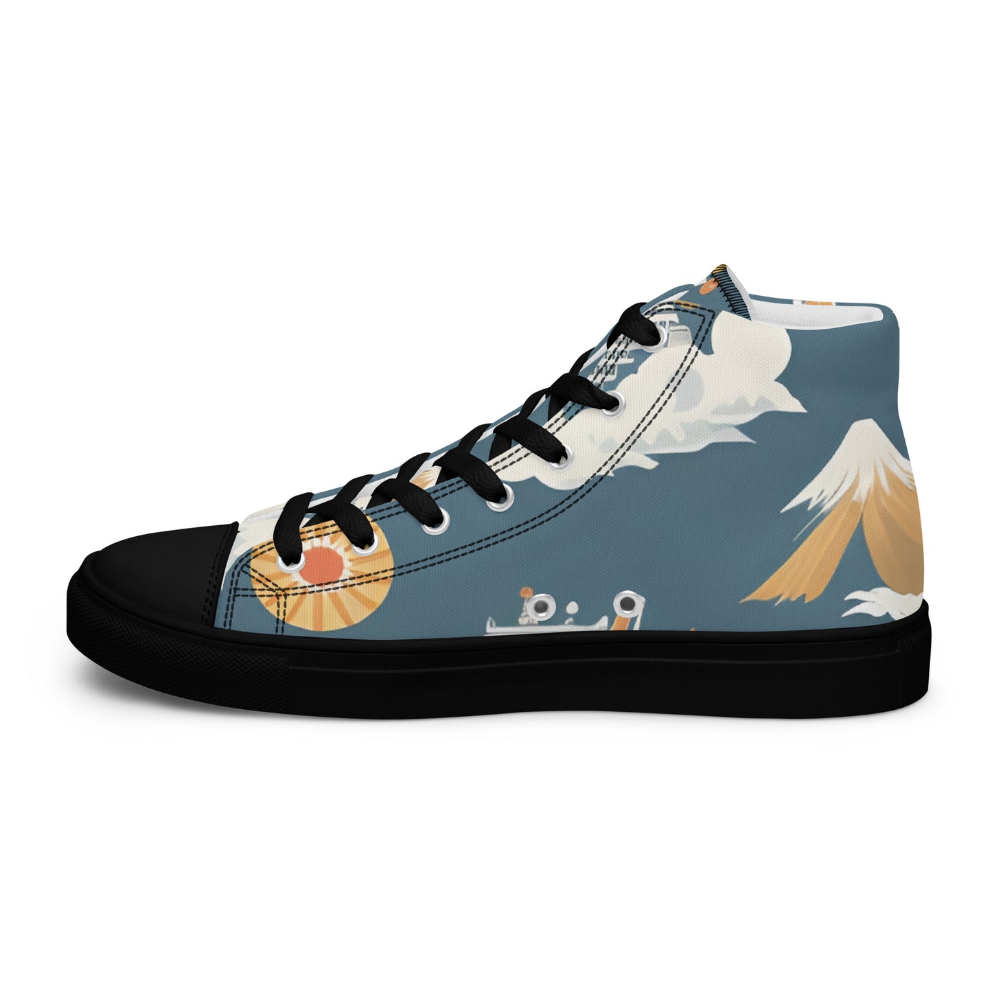 Men’s high top canvas shoes
