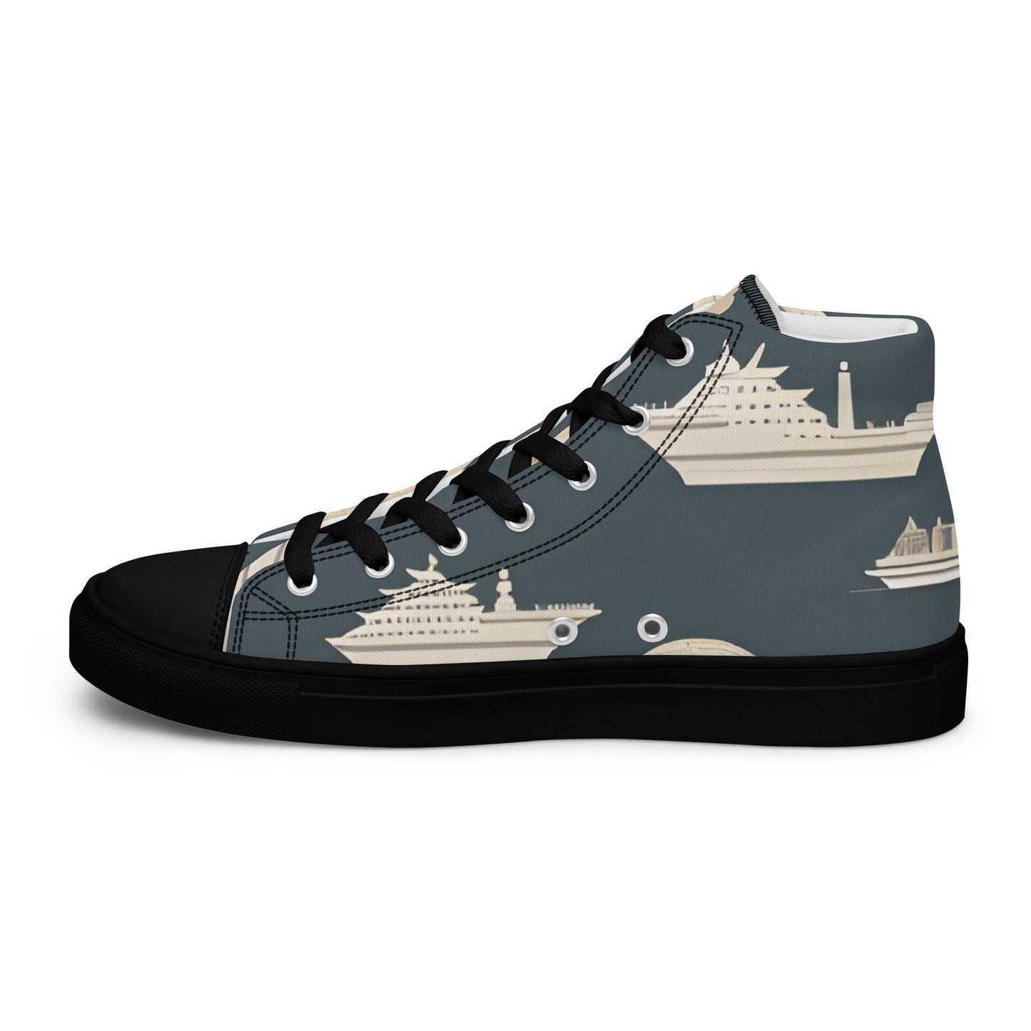 Men’s high top canvas shoes