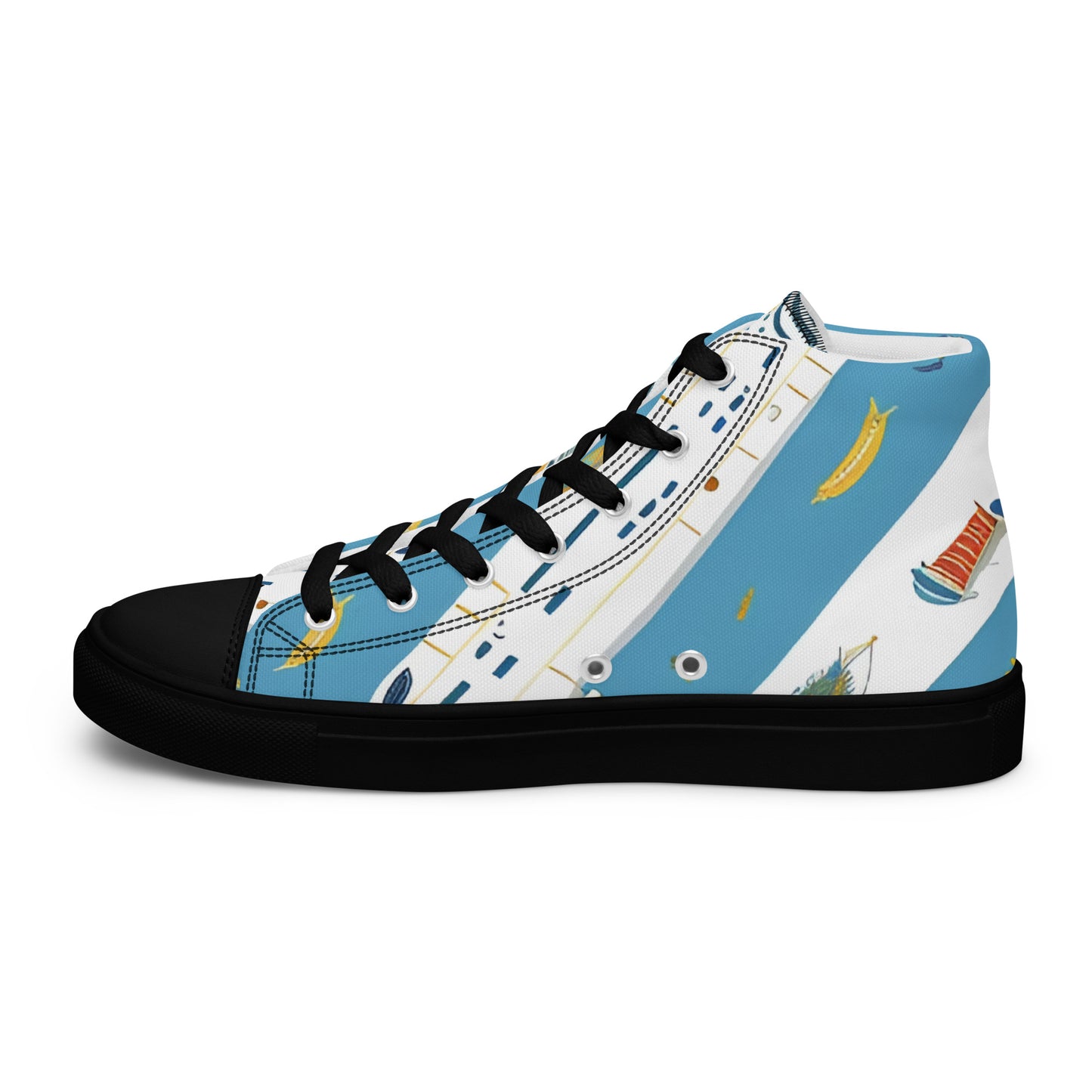 Men’s high top canvas shoes