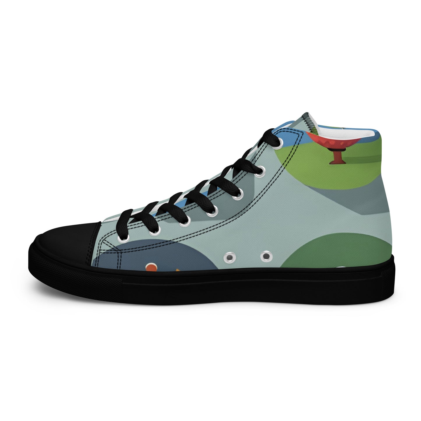 Men’s high top canvas shoes