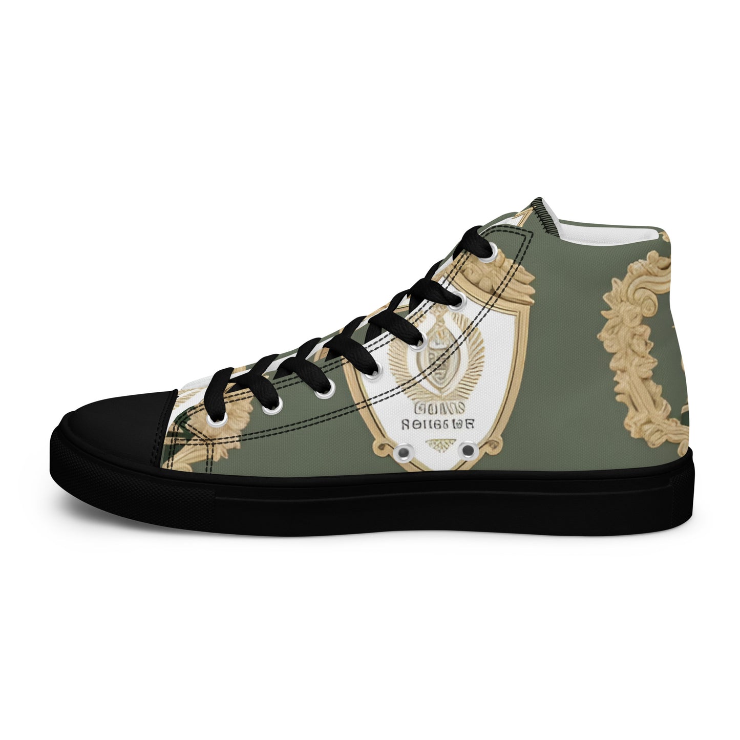 Men’s high top canvas shoes