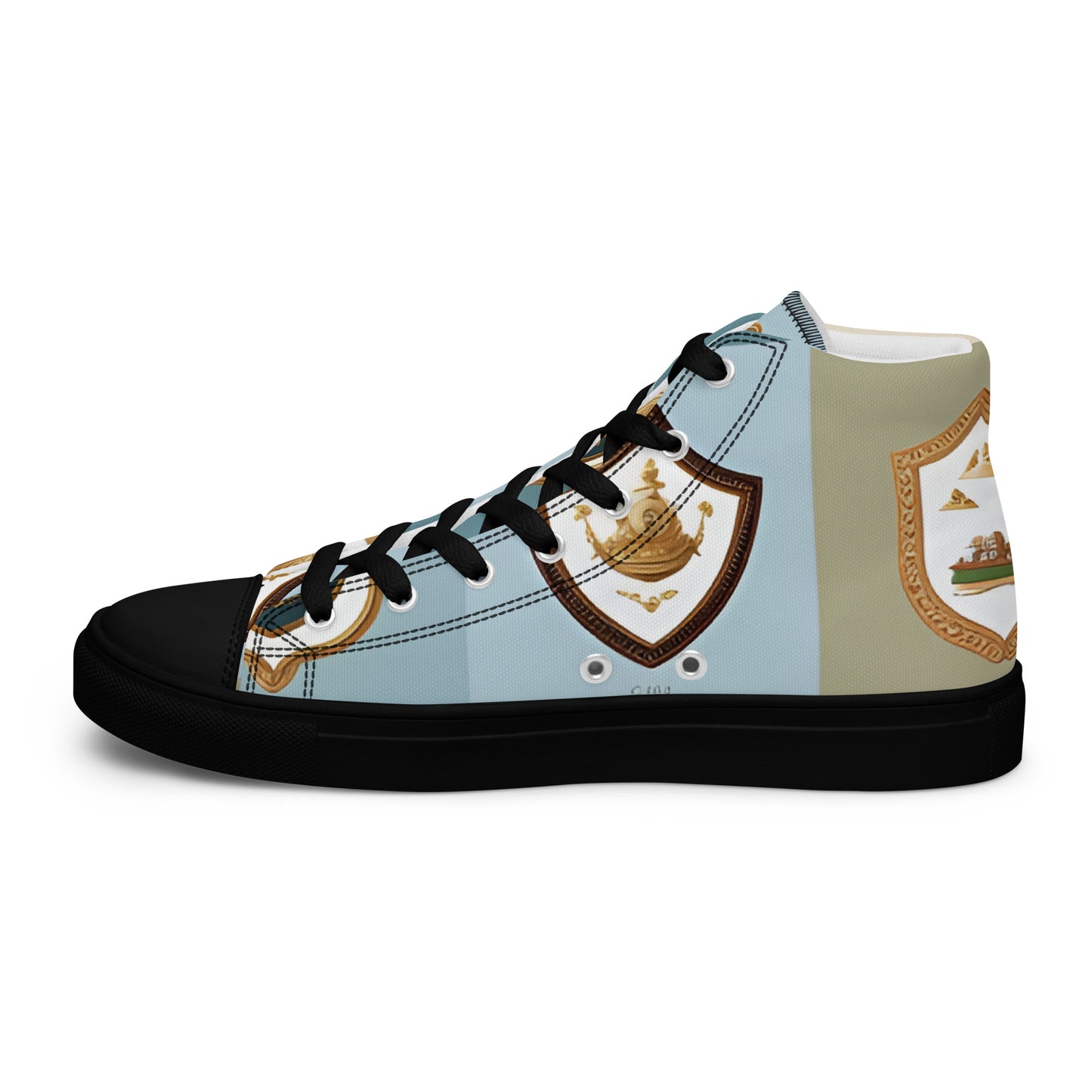 Men’s high top canvas shoes