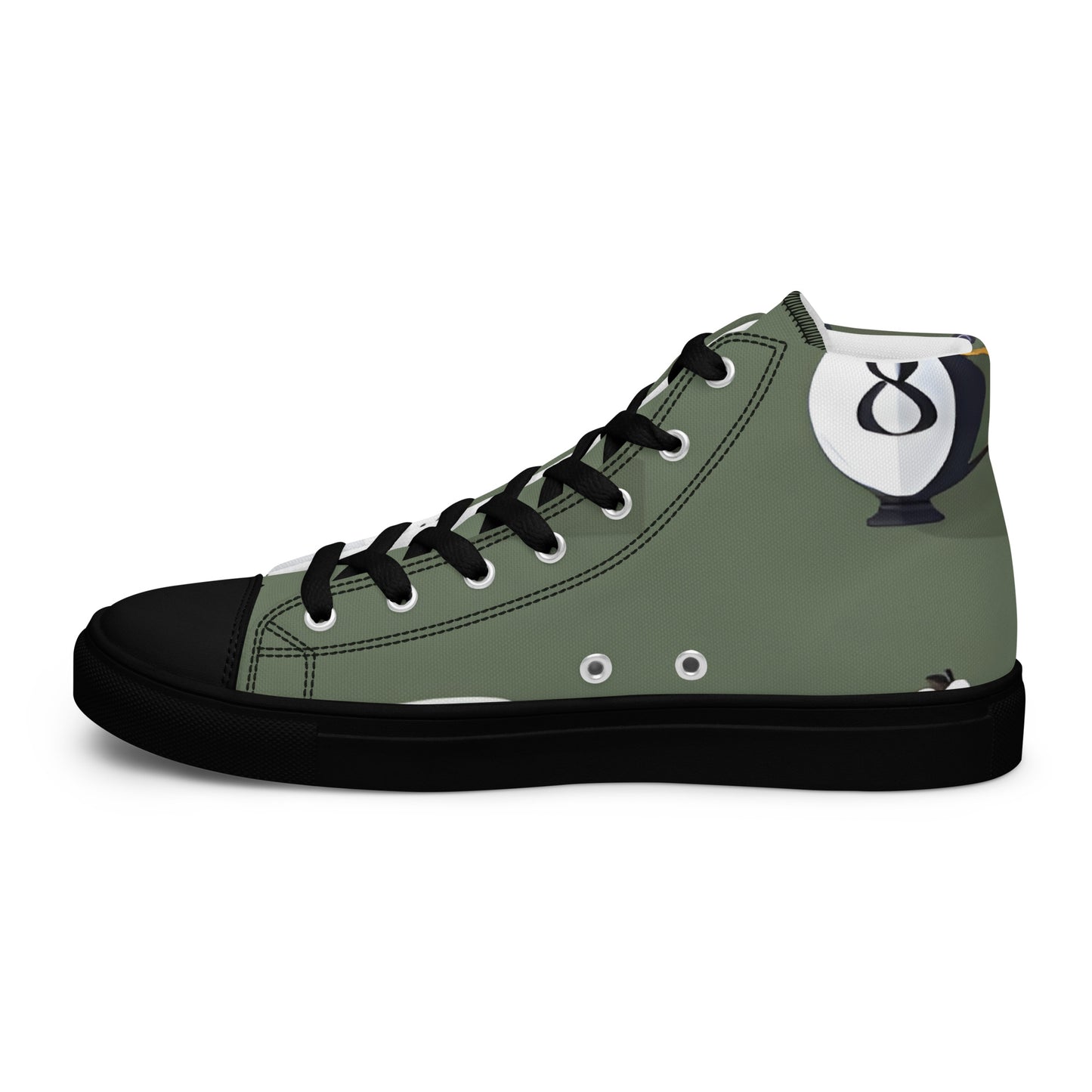 Men’s high top canvas shoes