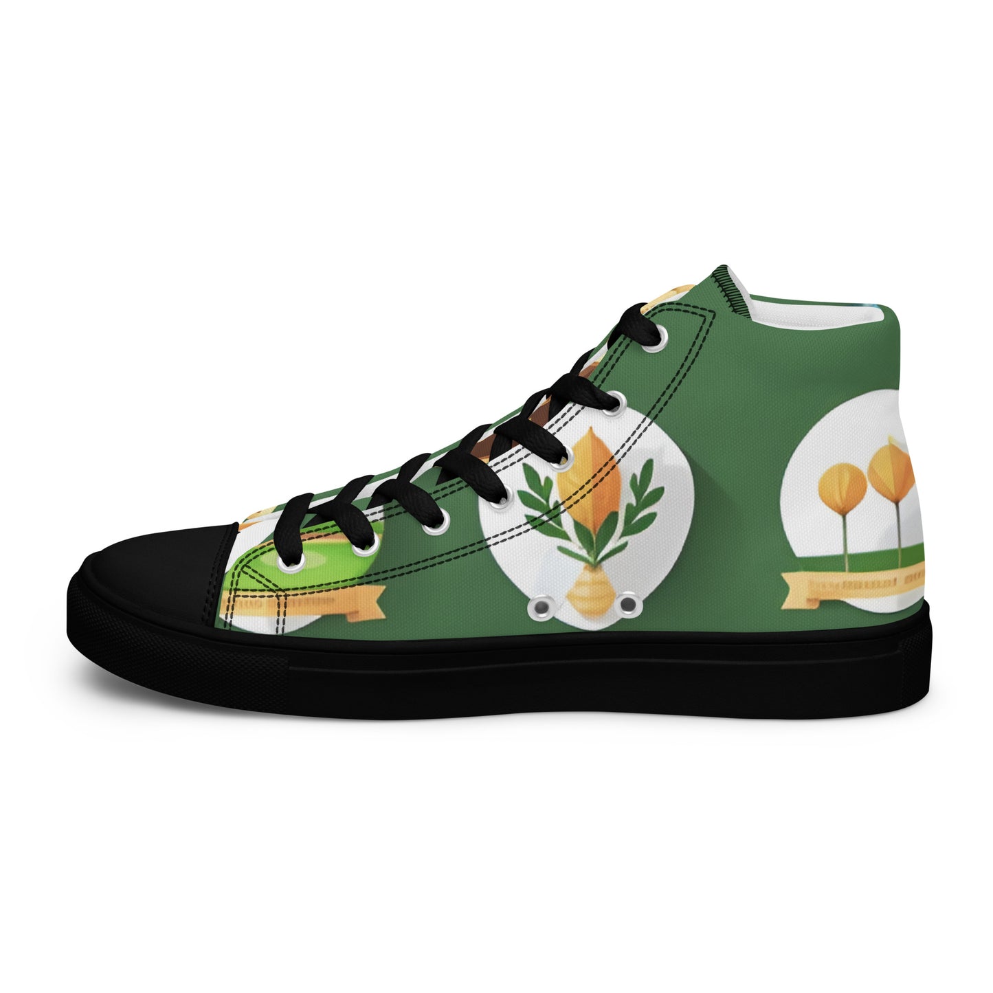 Men’s high top canvas shoes