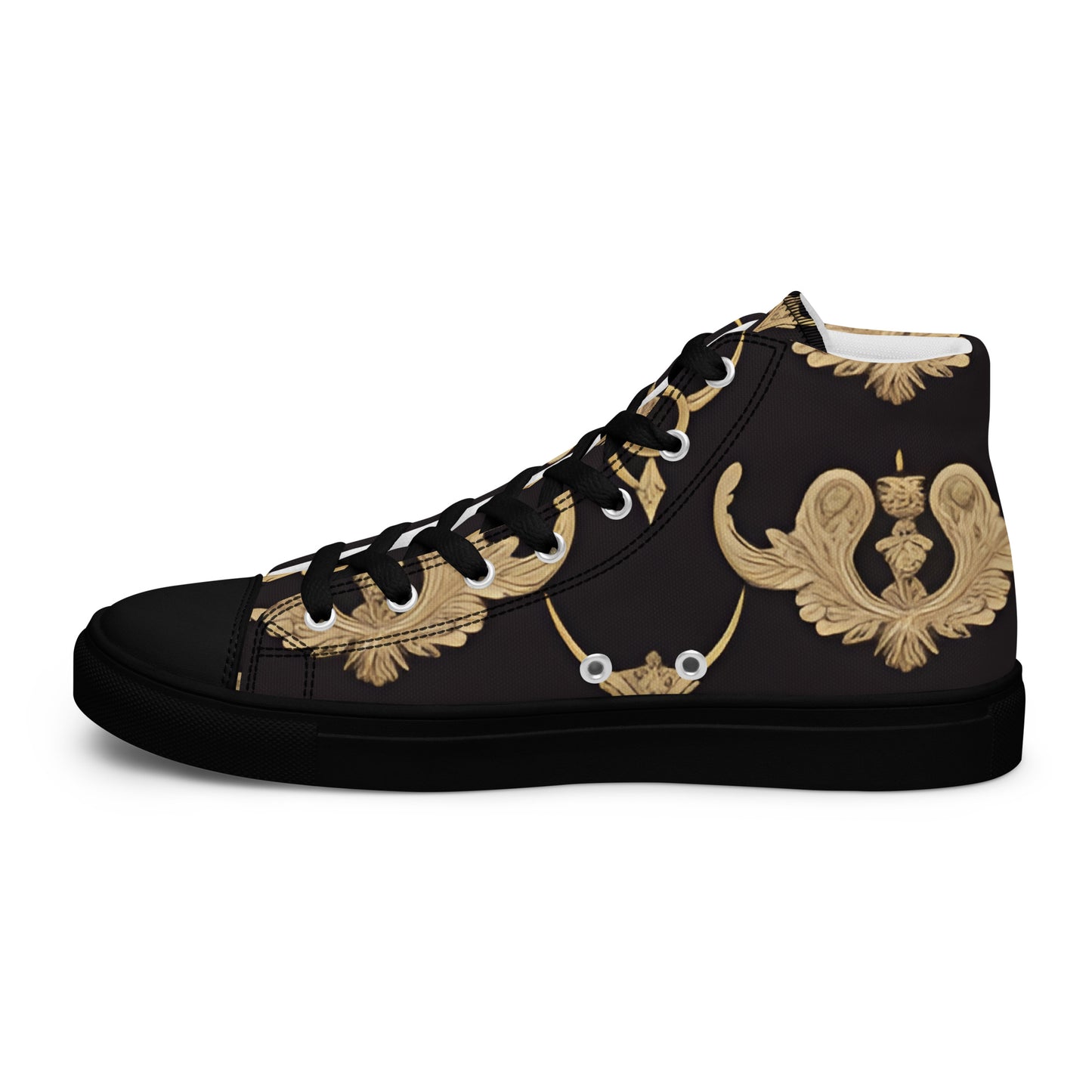 Men’s high top canvas shoes